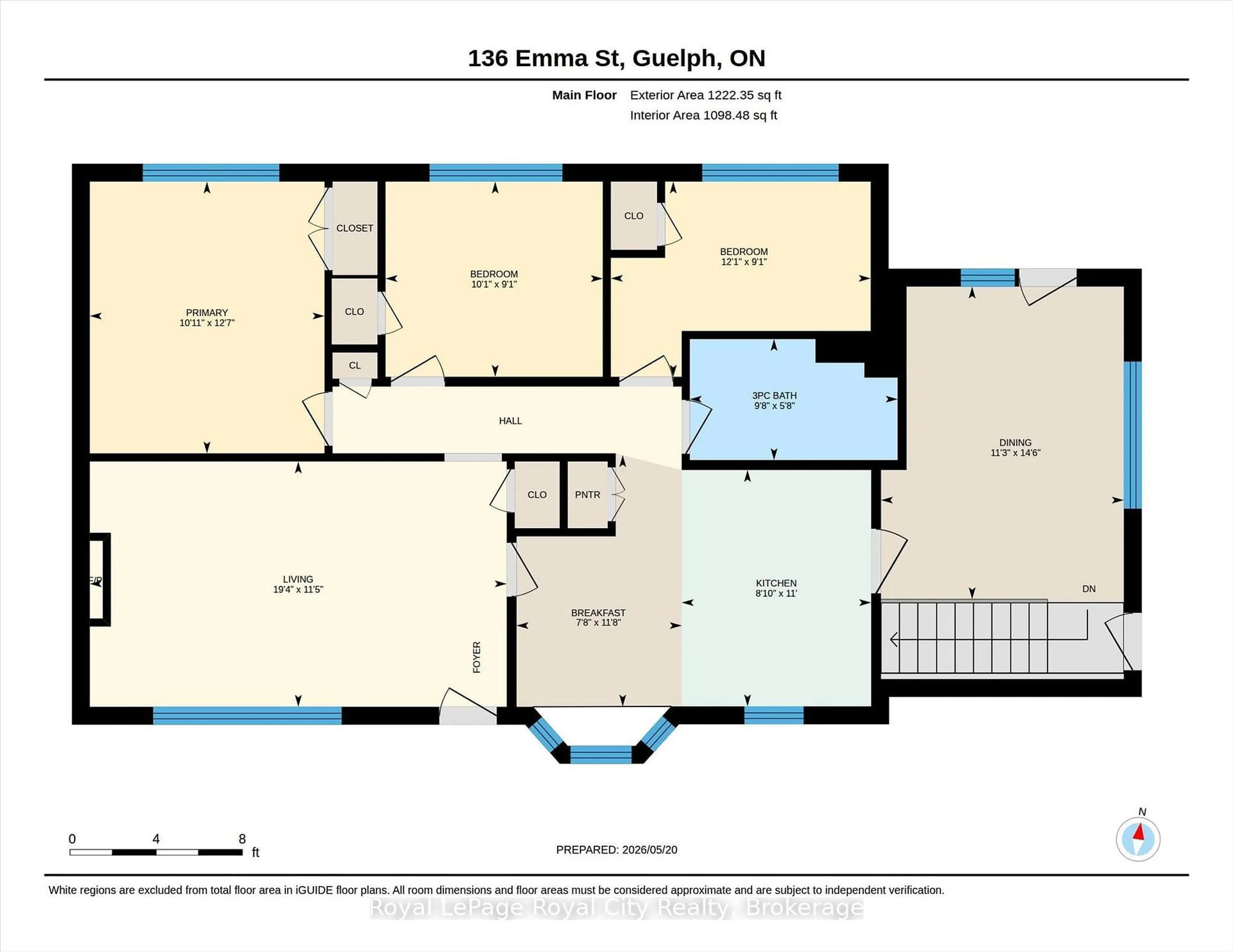 Floor plan for 136 Emma St, Guelph Ontario N1E 1V3