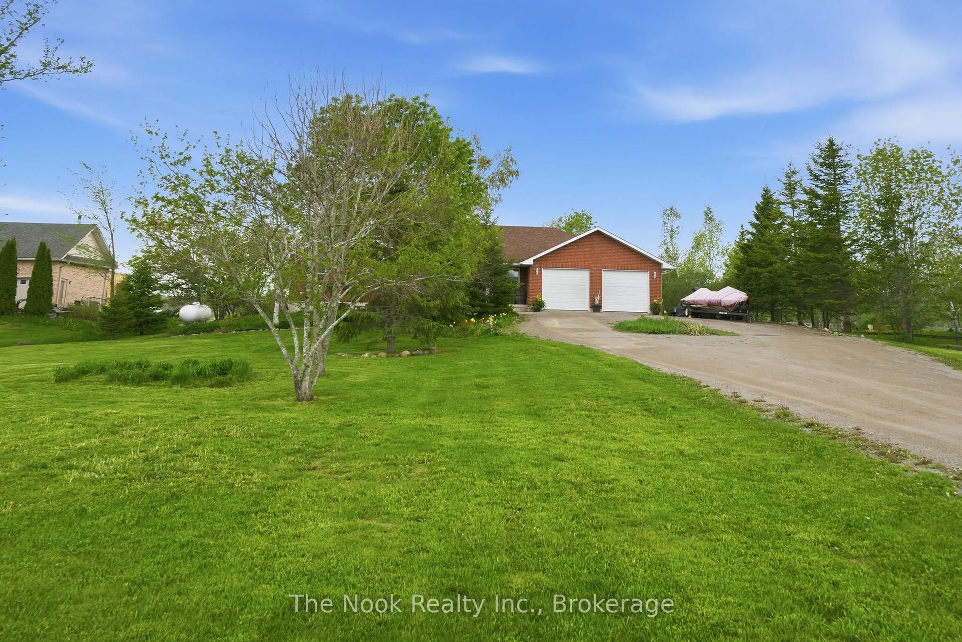 A pic from outside/outdoor area/front of a property/back of a property/a pic from drone, water/lake/river/ocean view for 4 McGillivray Lane, Kawartha Lakes Ontario L0K 1B0