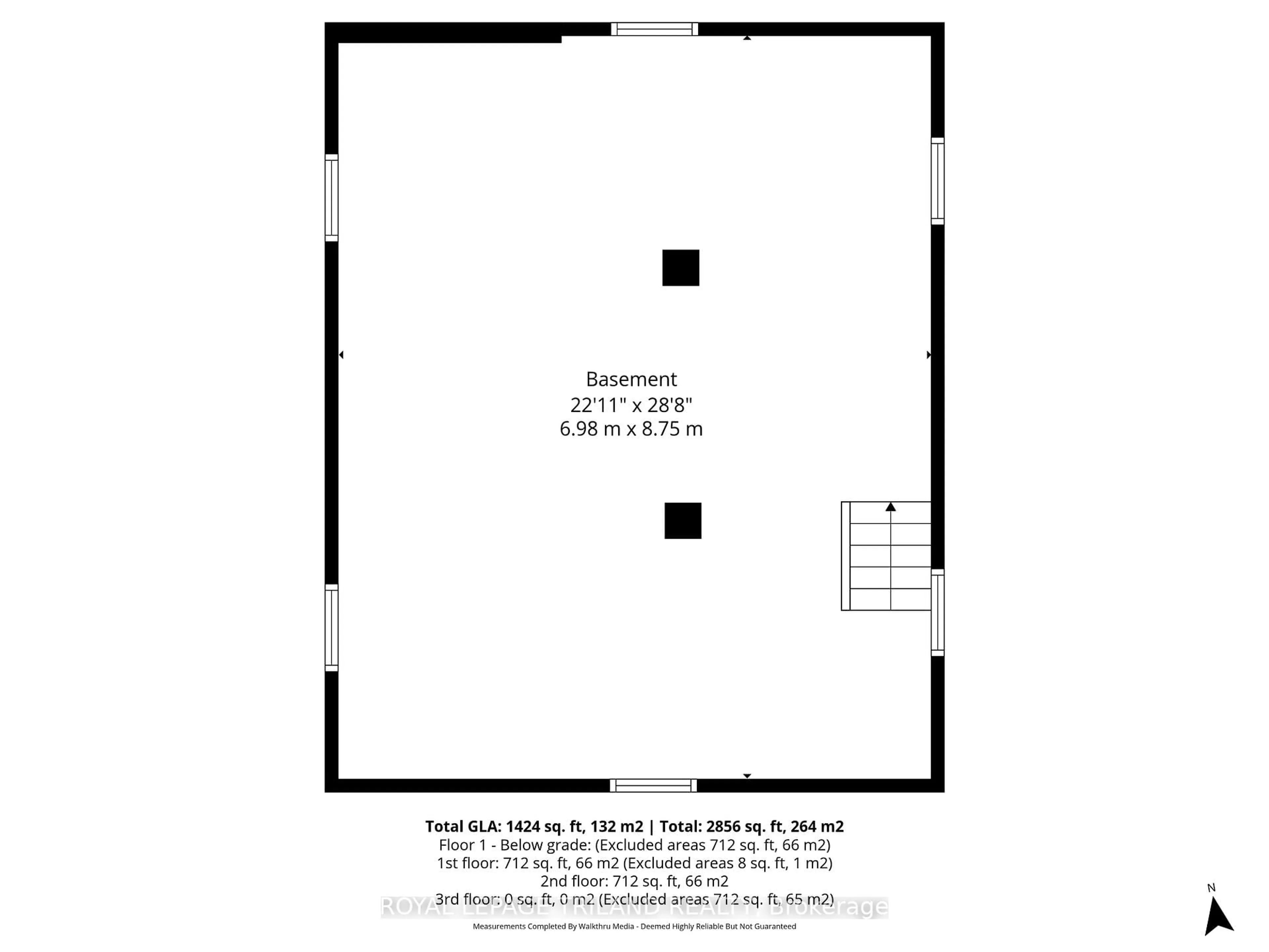 Floor plan for 72 Walnut St, St. Thomas Ontario N5R 2Y9