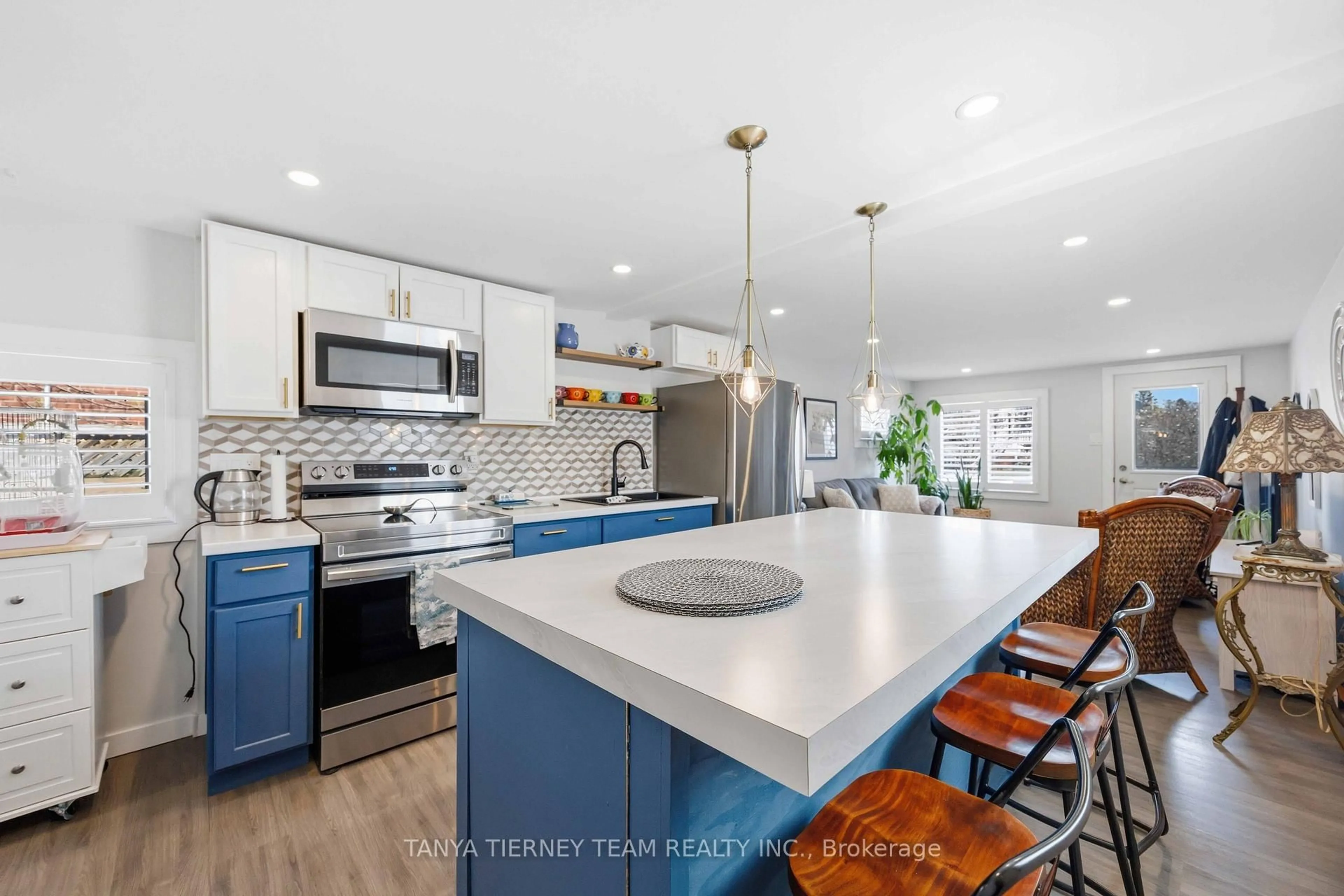 Open concept kitchen, ceramic/tile floor for 455 Ontario St, Cobourg Ontario K9A 3C1