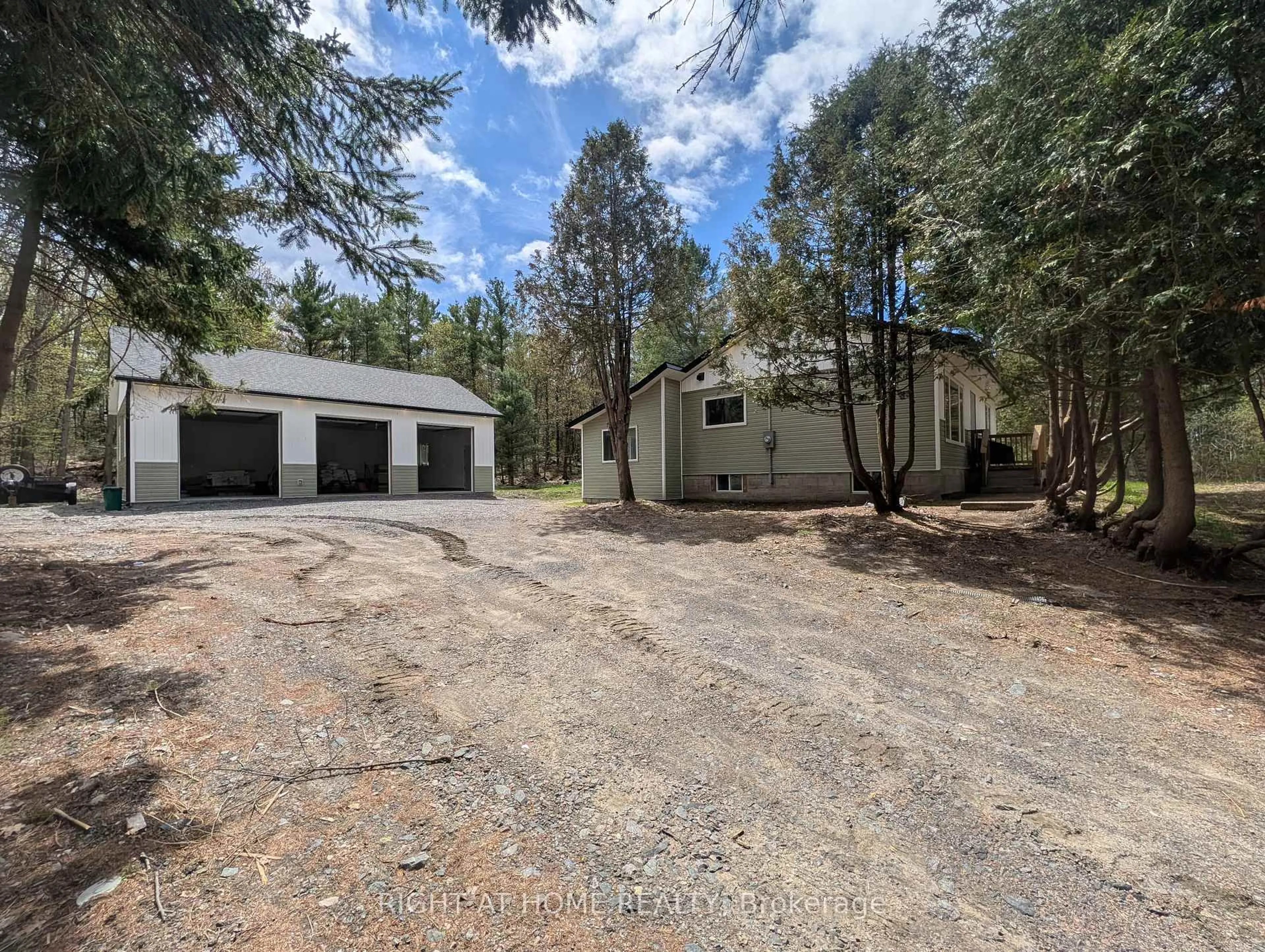 A pic from outside/outdoor area/front of a property/back of a property/a pic from drone, forest/trees view for 44 559 Highway, Carling Ontario P0G 1G0