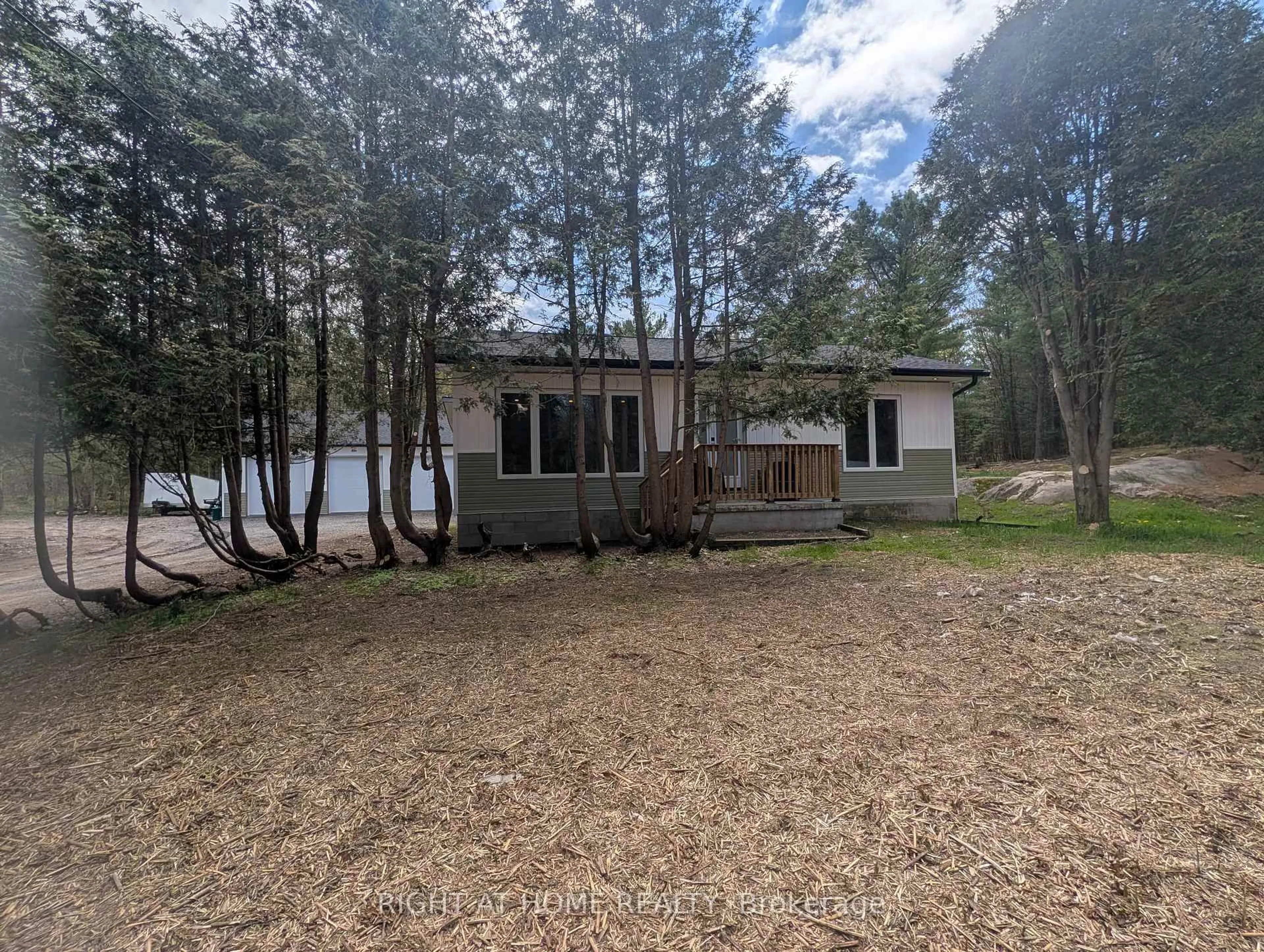 A pic from outside/outdoor area/front of a property/back of a property/a pic from drone, forest/trees view for 44 559 Highway, Carling Ontario P0G 1G0