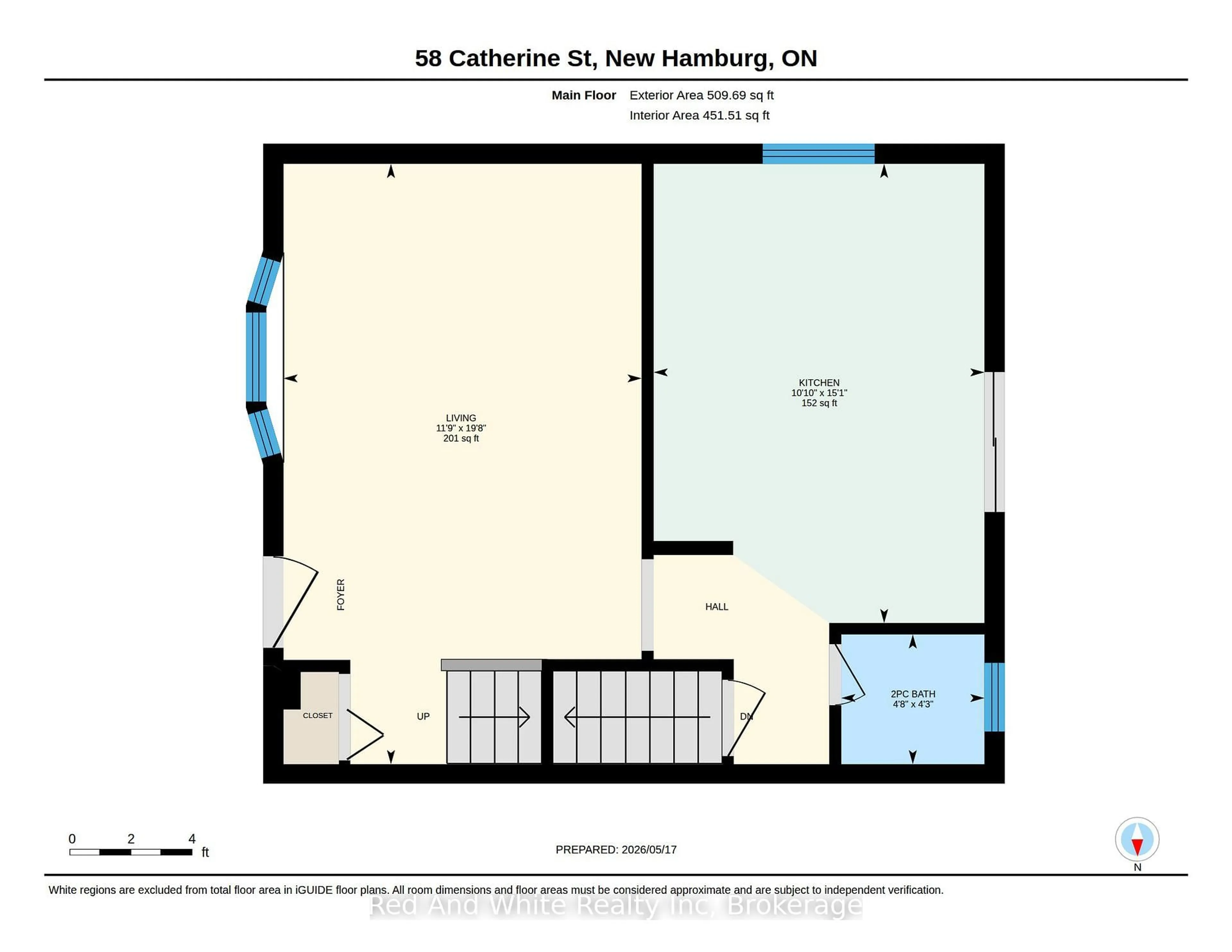 Floor plan for 58 Catherine St, Wilmot Ontario N3A 1Z8