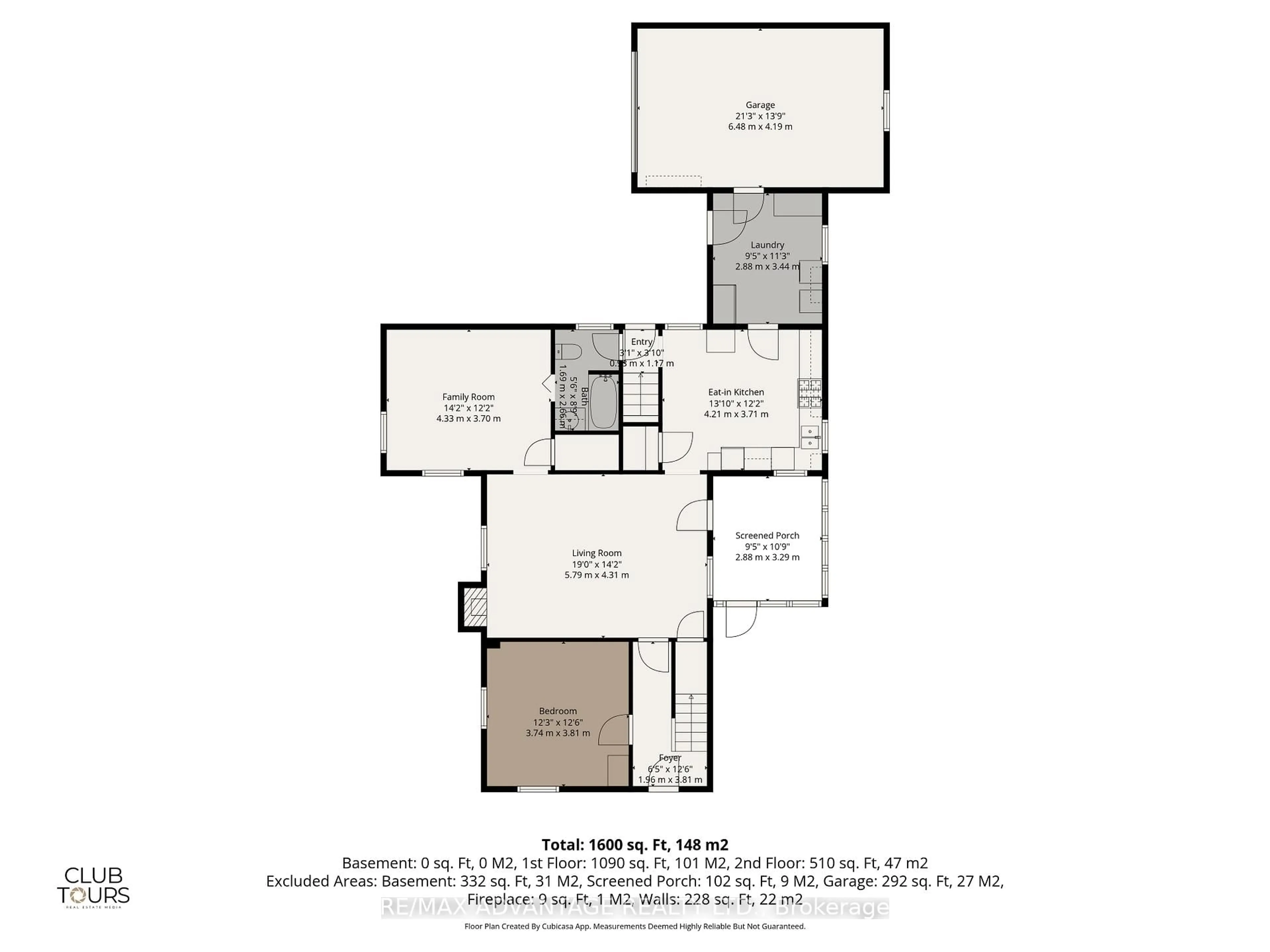 Floor plan for 269 Talbot St, Aylmer Ontario N5H 1H6