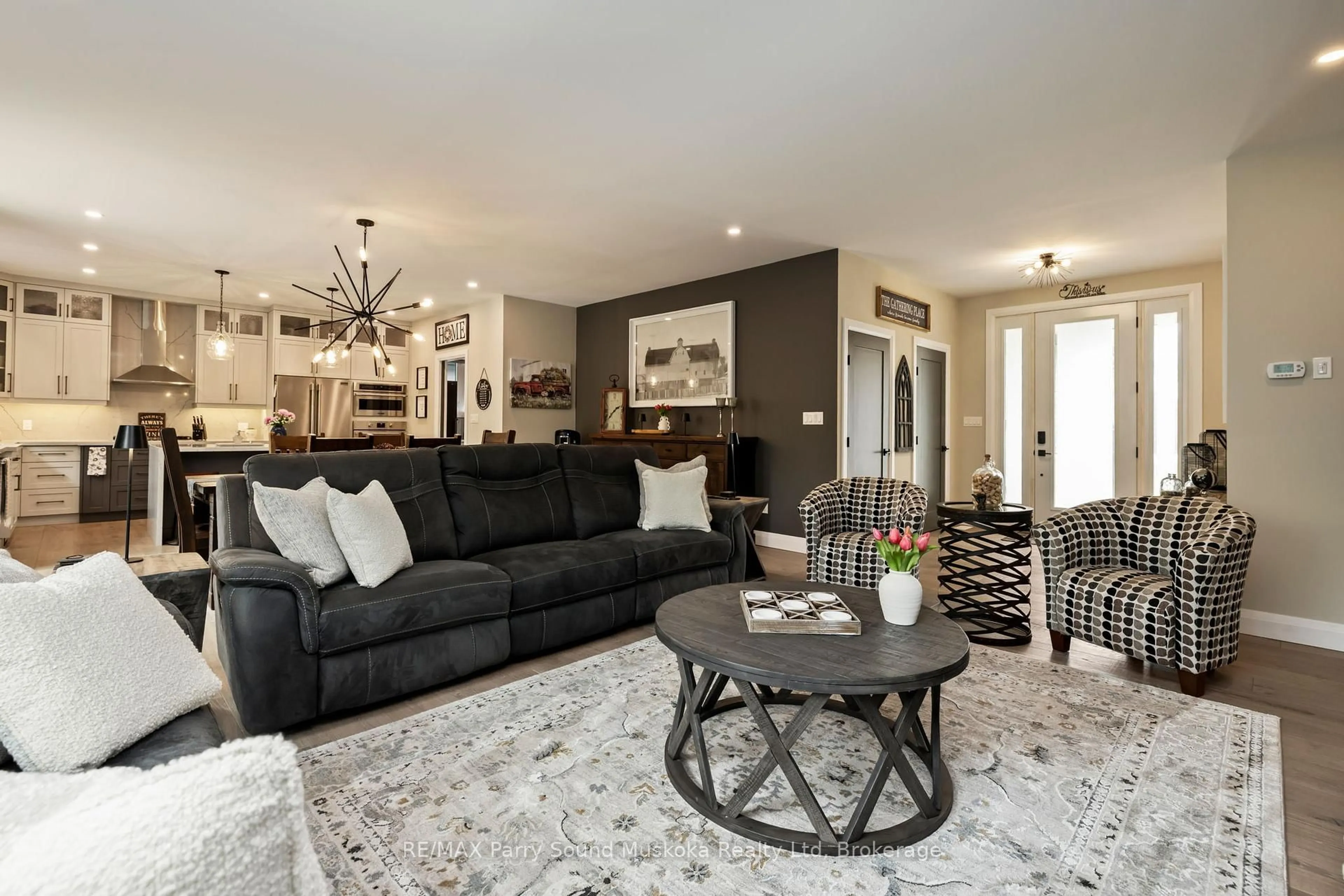 Living room with furniture, unknown for 270 Nobel Rd, McDougall Ontario P2A 2W9