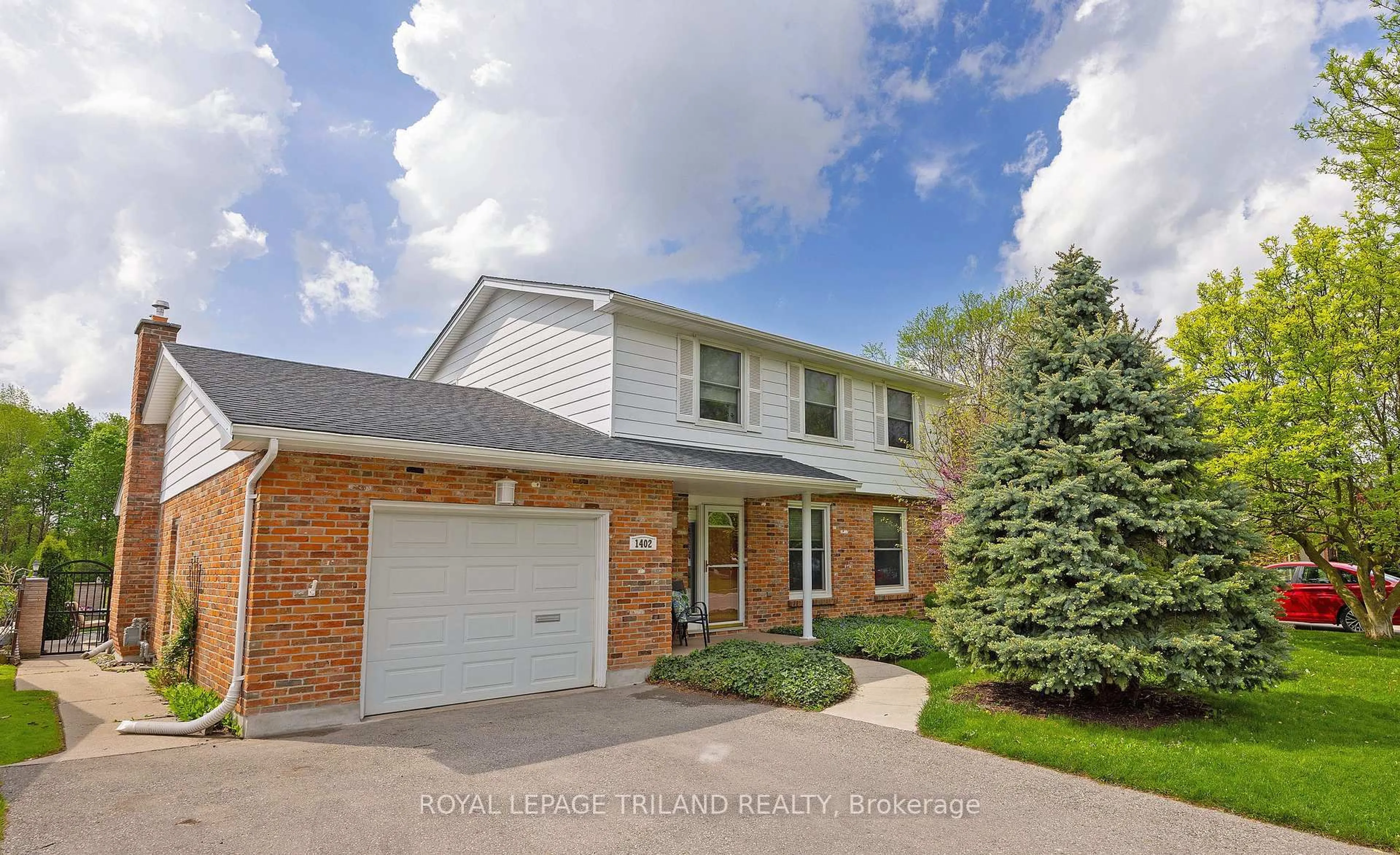 Home with brick exterior material, street for 1402 Hastings Dr, London North Ontario N5X 1B1