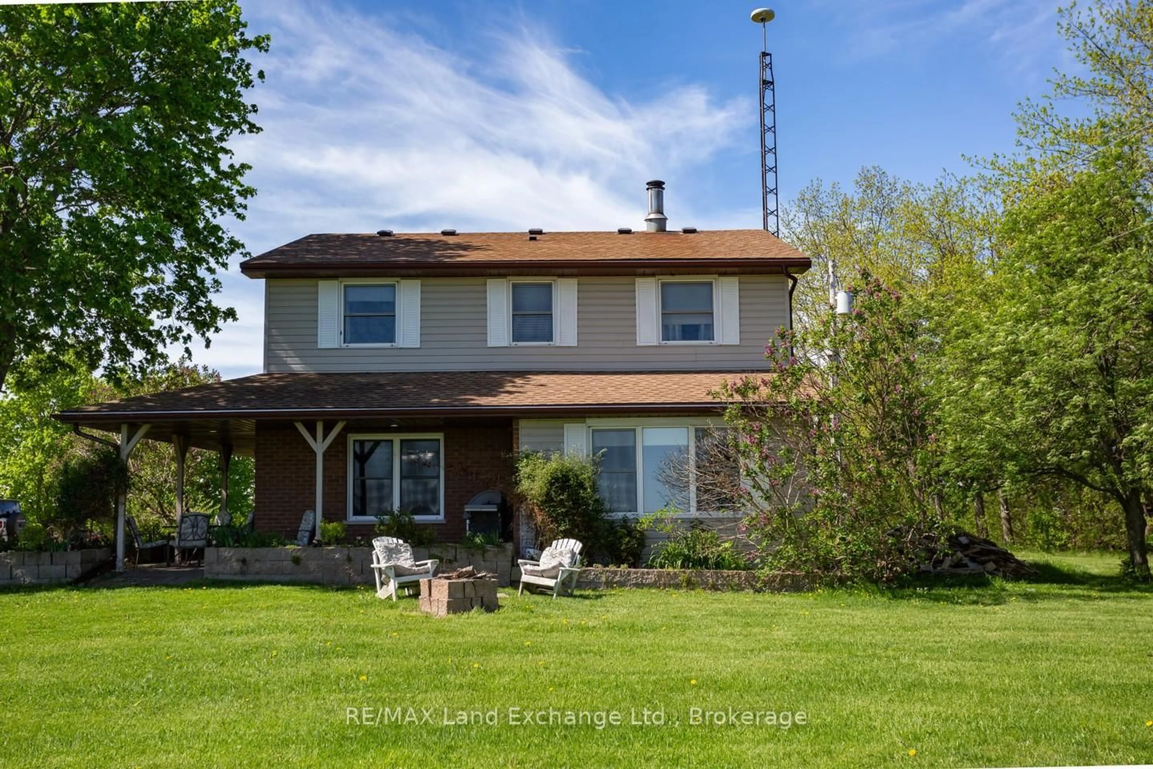A pic from outside/outdoor area/front of a property/back of a property/a pic from drone, street for 1277 Concession 6 Concession, Kincardine Ontario N0G 2T0