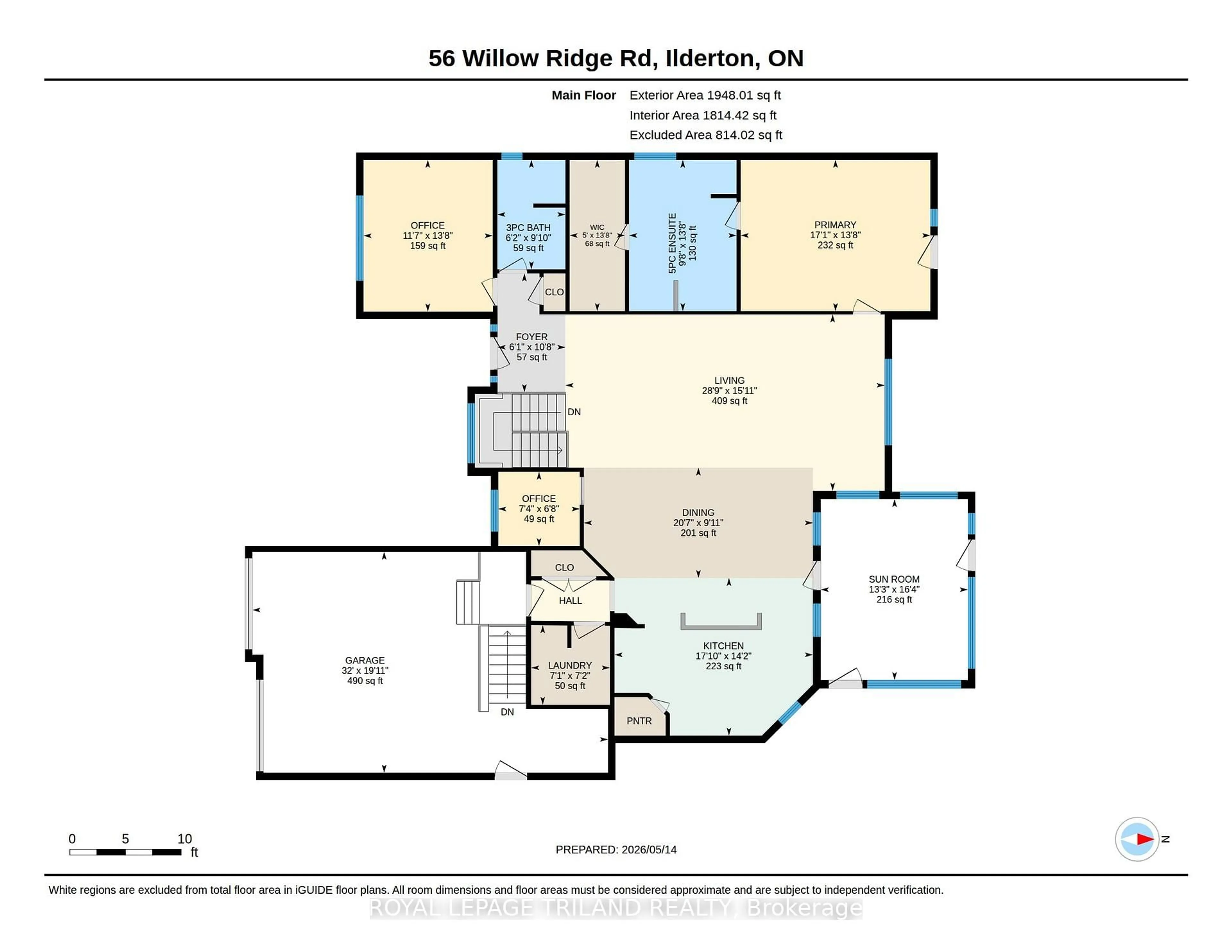 Floor plan for 56 Willow Ridge Rd, Middlesex Centre Ontario N0M 2A0