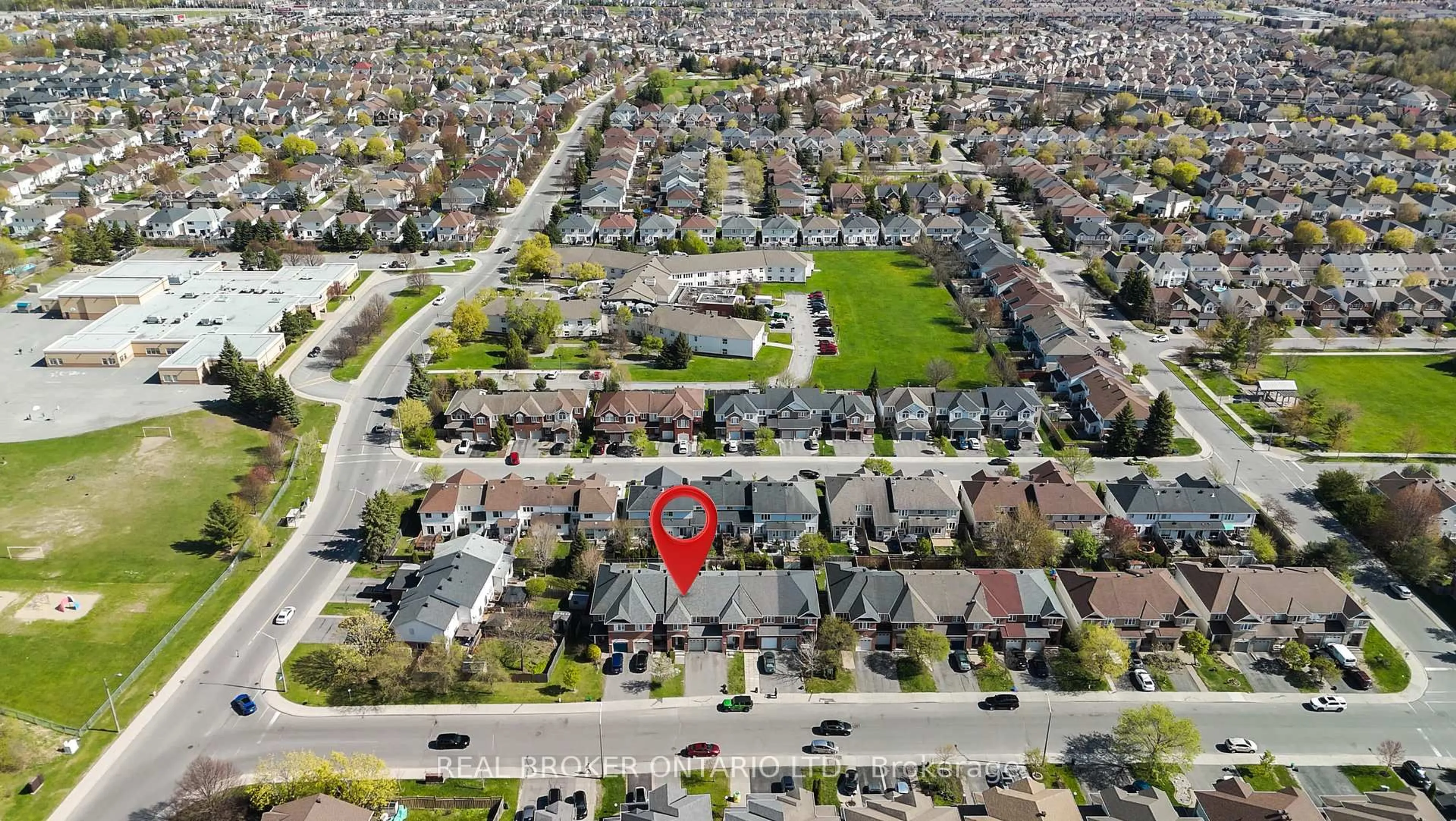 A pic from outside/outdoor area/front of a property/back of a property/a pic from drone, street for 370 Berrigan Dr, Ottawa Ontario K2J 4Z9