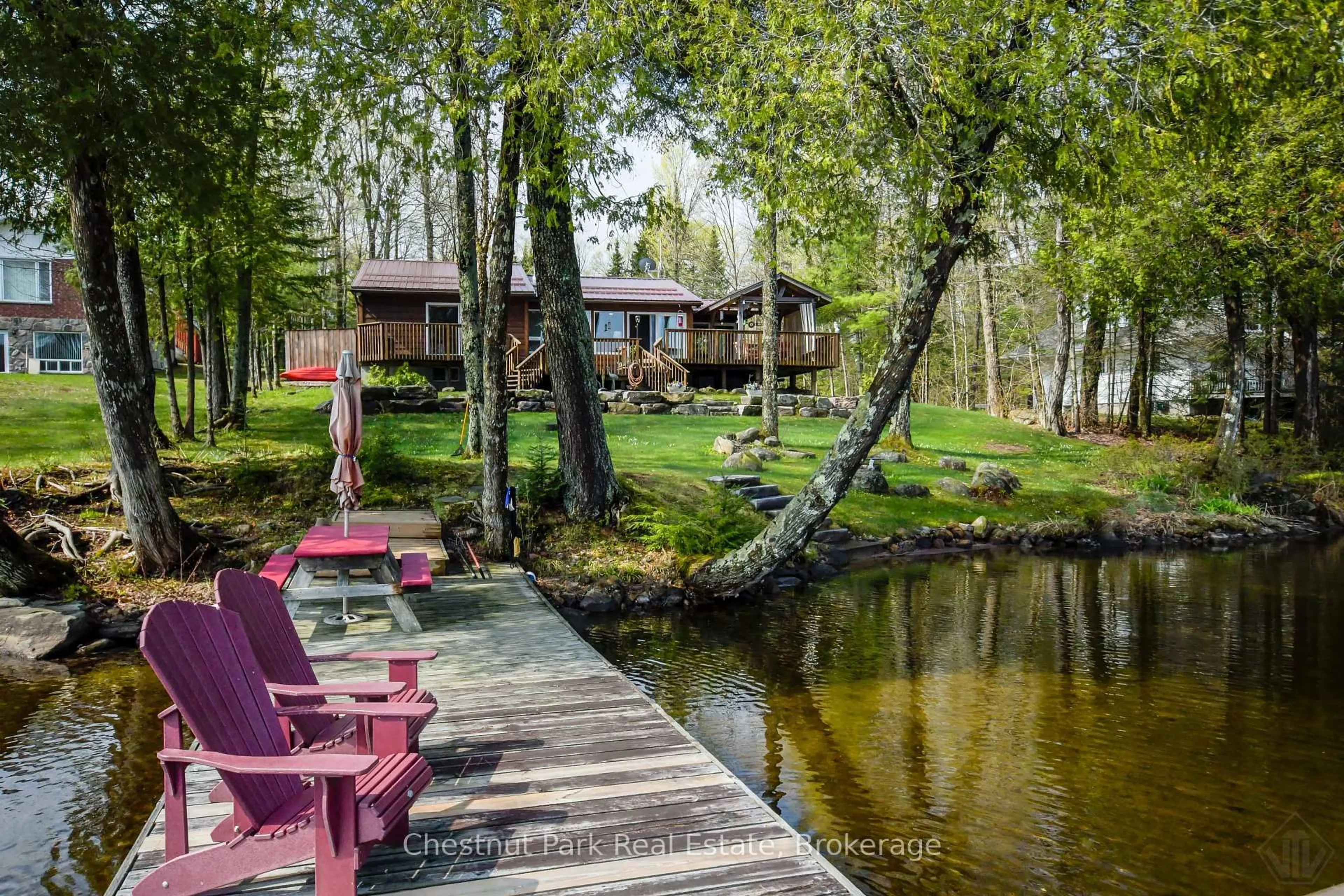Patio, water/lake/river/ocean view for 1408 Bay Lake Rd, Perry Ontario P0A 1J0