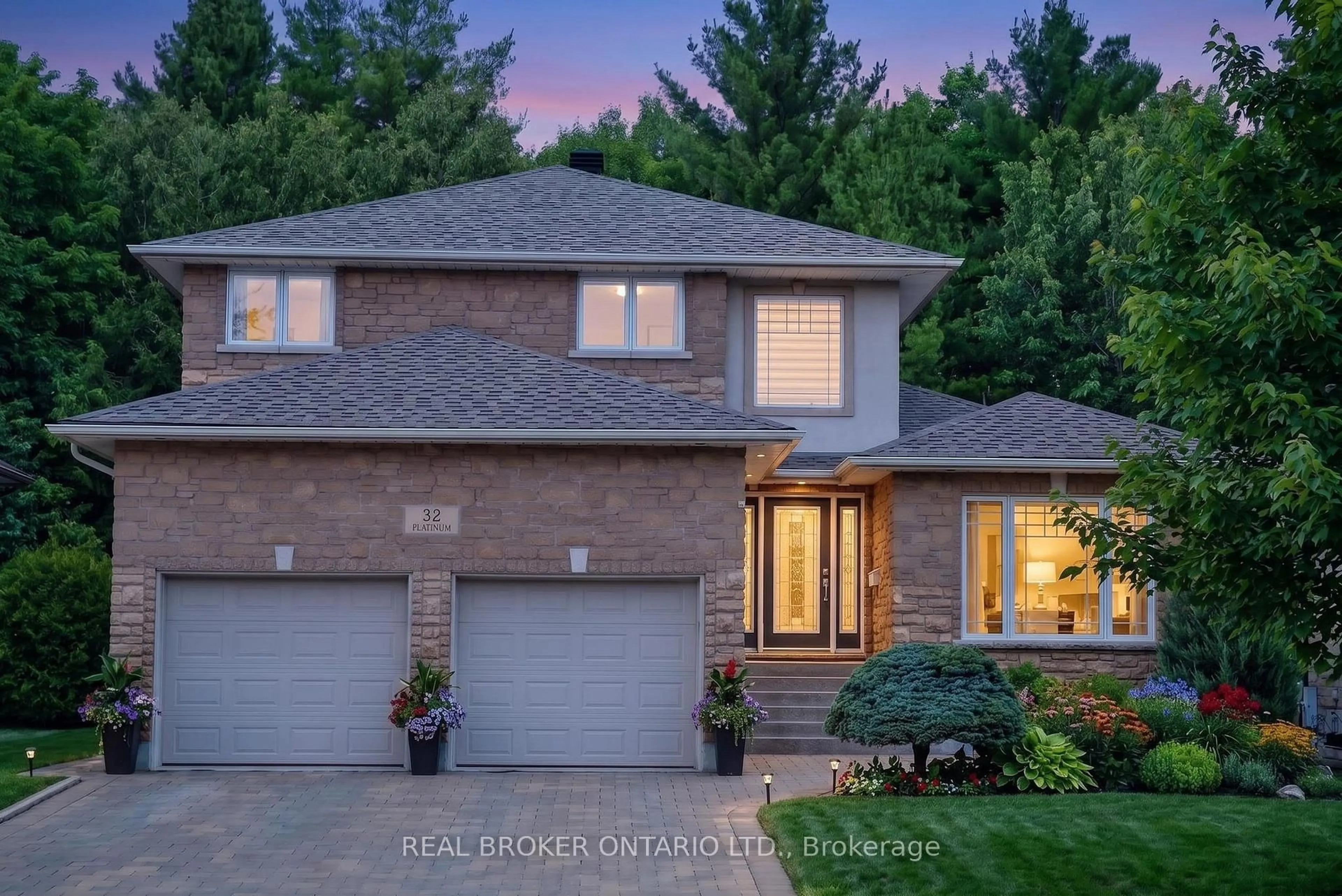 Home with brick exterior material, street for 32 Platinum Pl, Greater Sudbury Ontario P3E 6L6