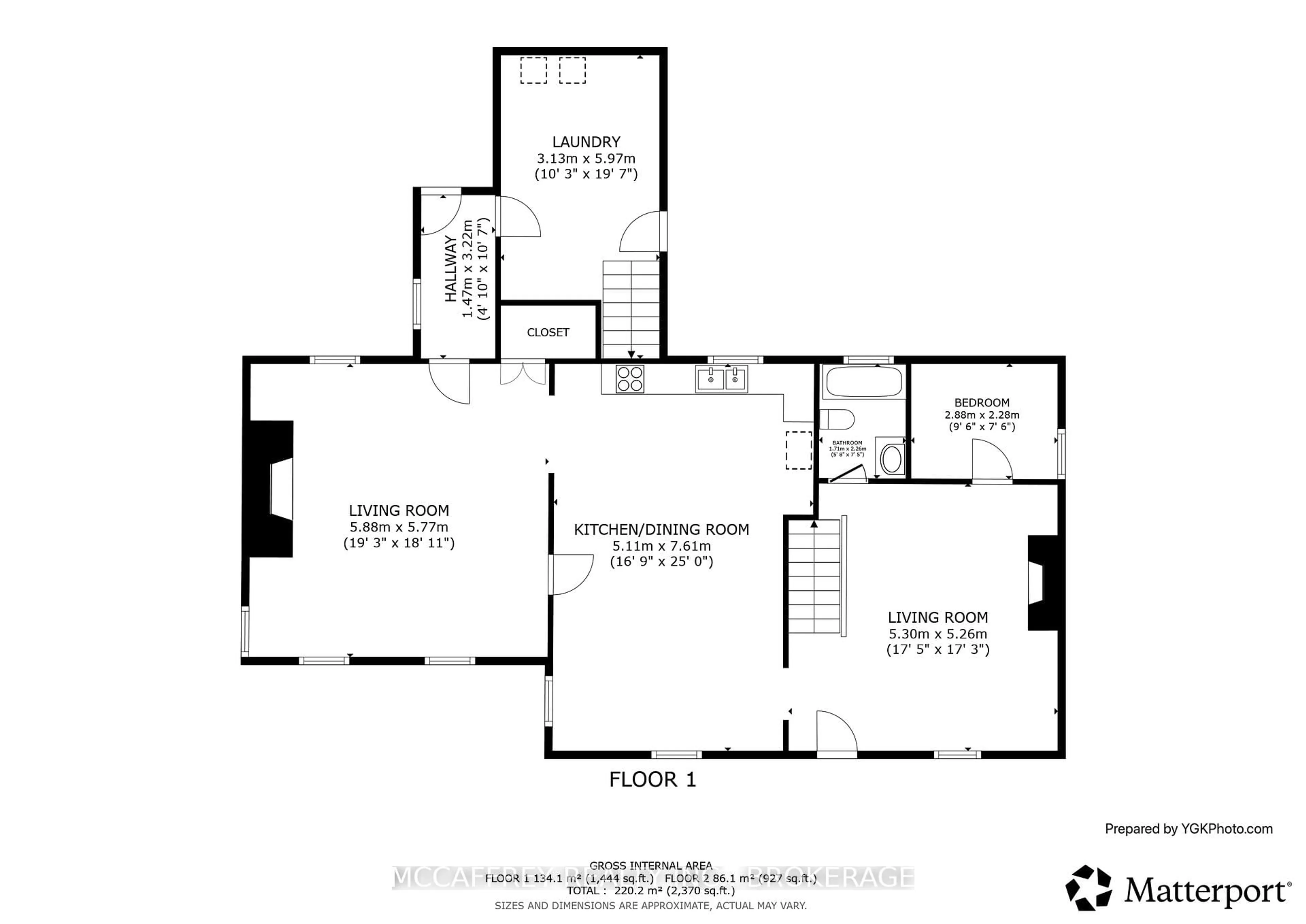 Floor plan for 6429 County Rd 2, Bissett Creek Ontario K0H 2H0