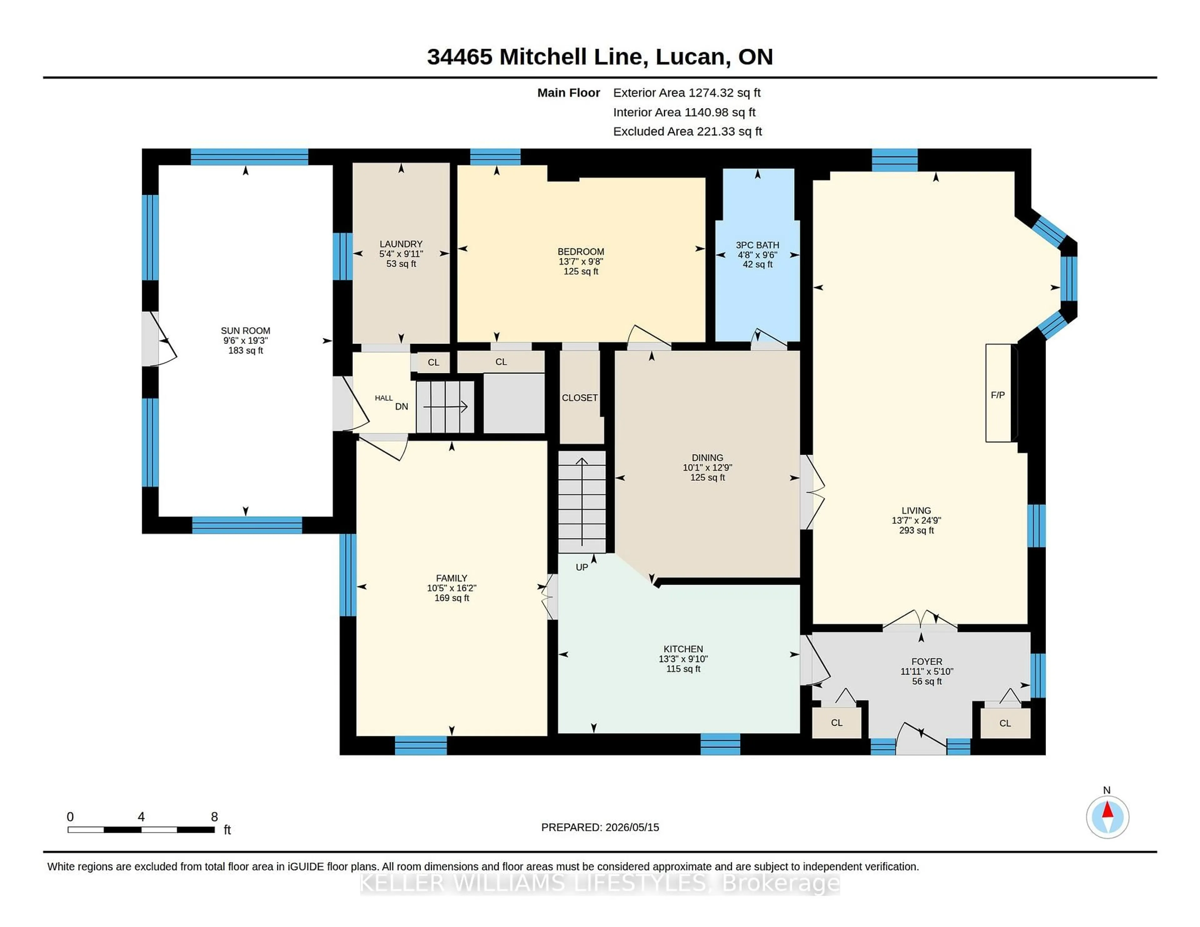 Floor plan for 34465 Mitchell Line, Lucan Biddulph Ontario N0M 2J0