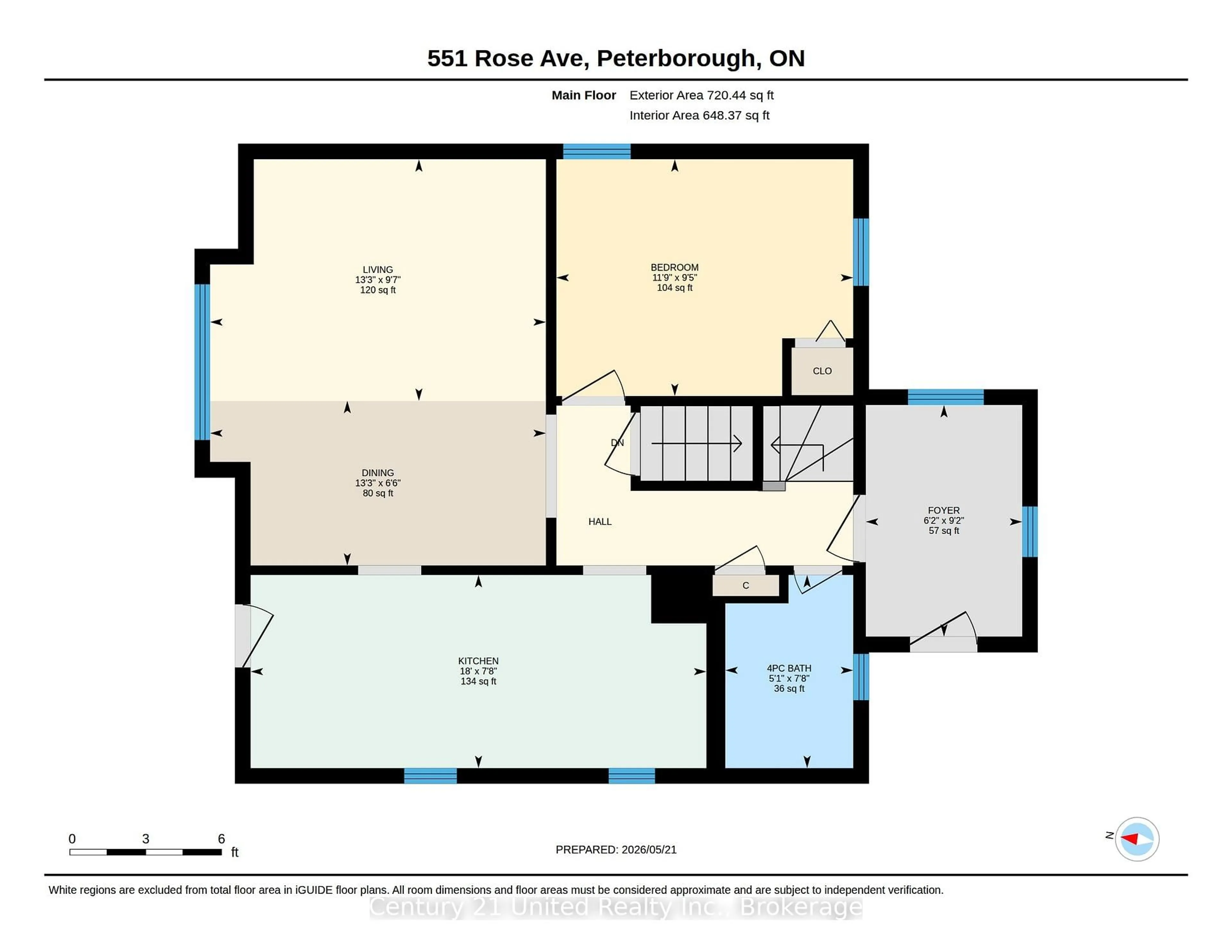 Floor plan for 551 Rose Ave, Peterborough Ontario K9J 4E6