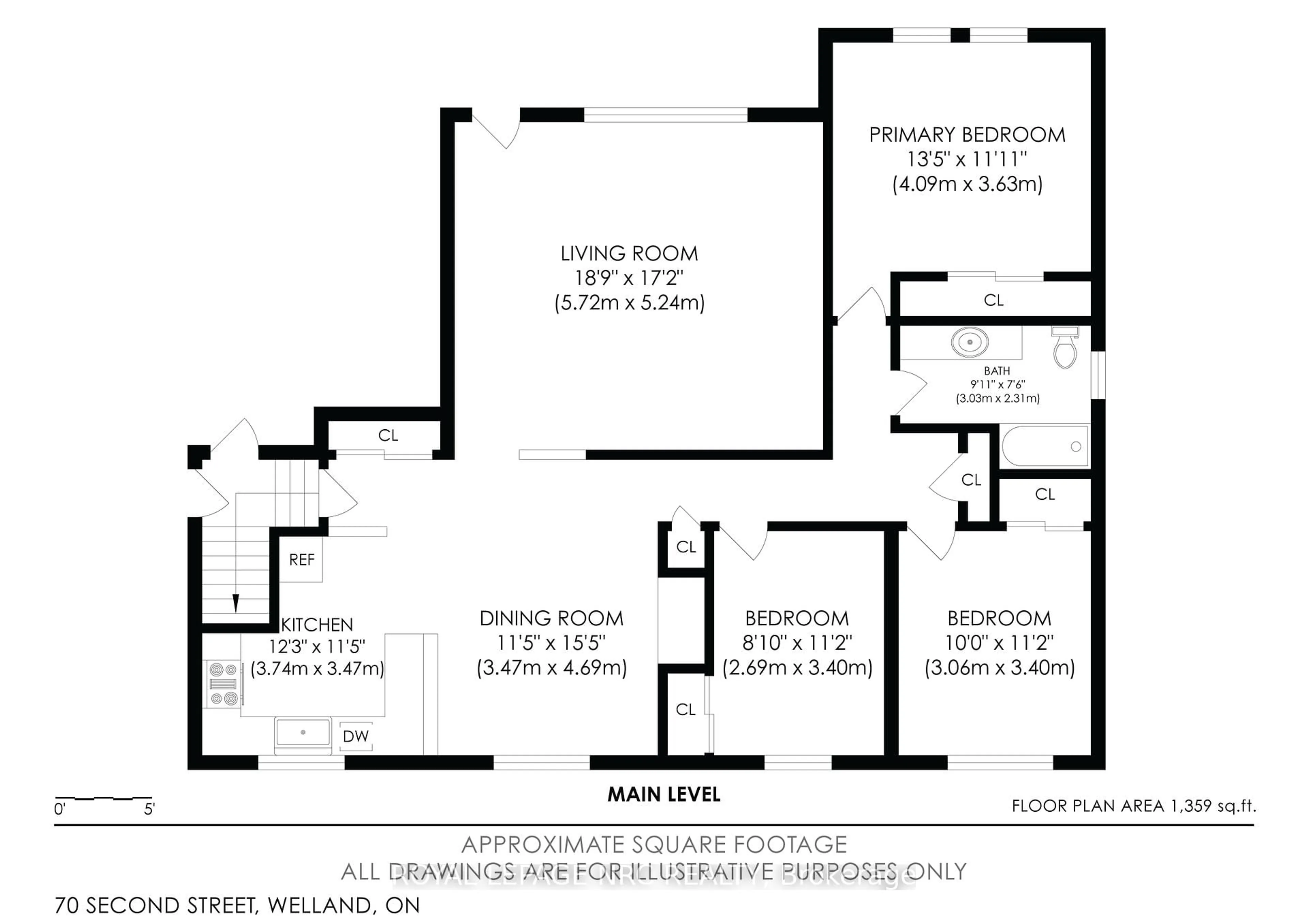 Floor plan for 70 Second St, Welland Ontario L3B 4T6