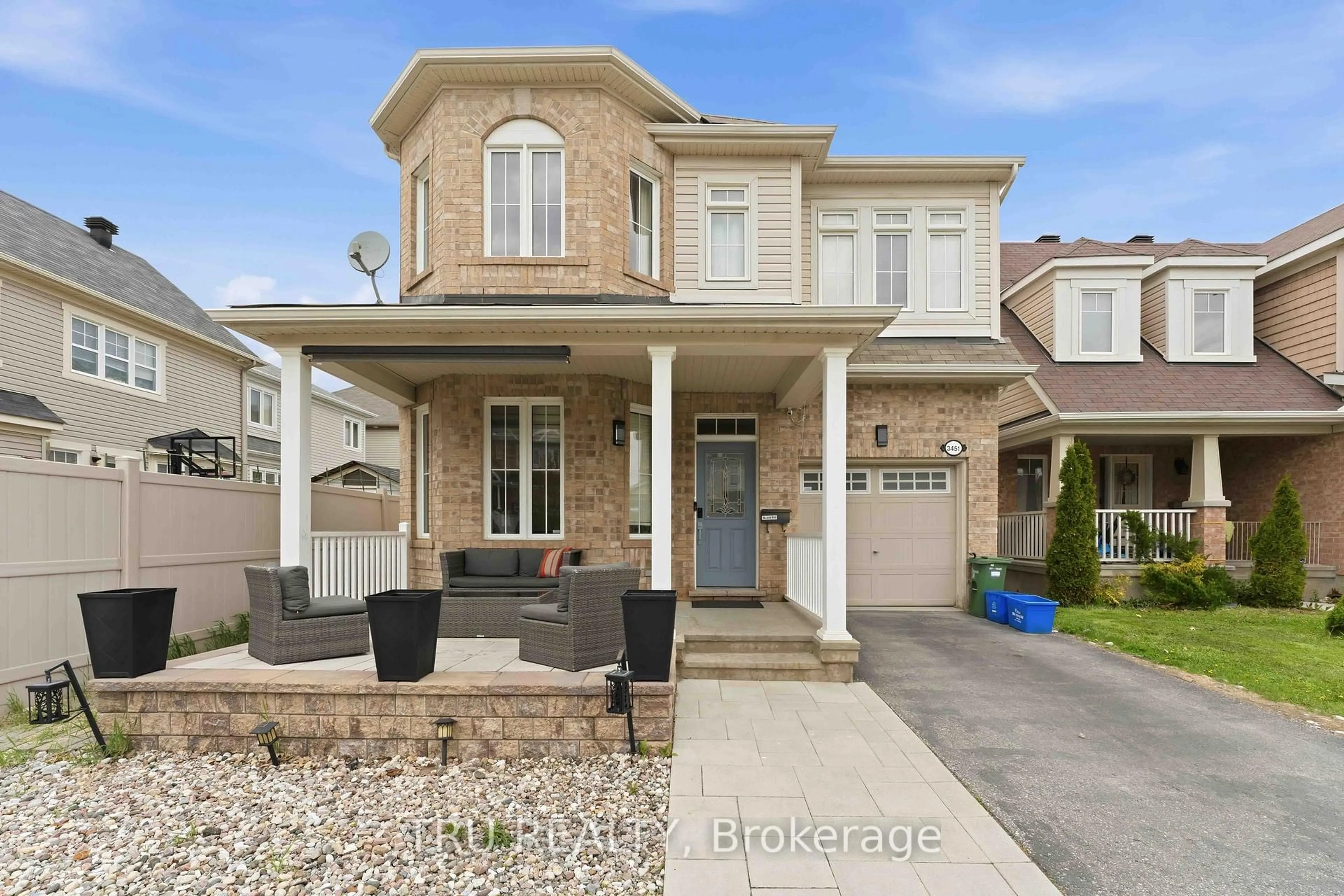 Home with brick exterior material, street for 3451 River Run Ave, Ottawa Ontario K2J 0R5