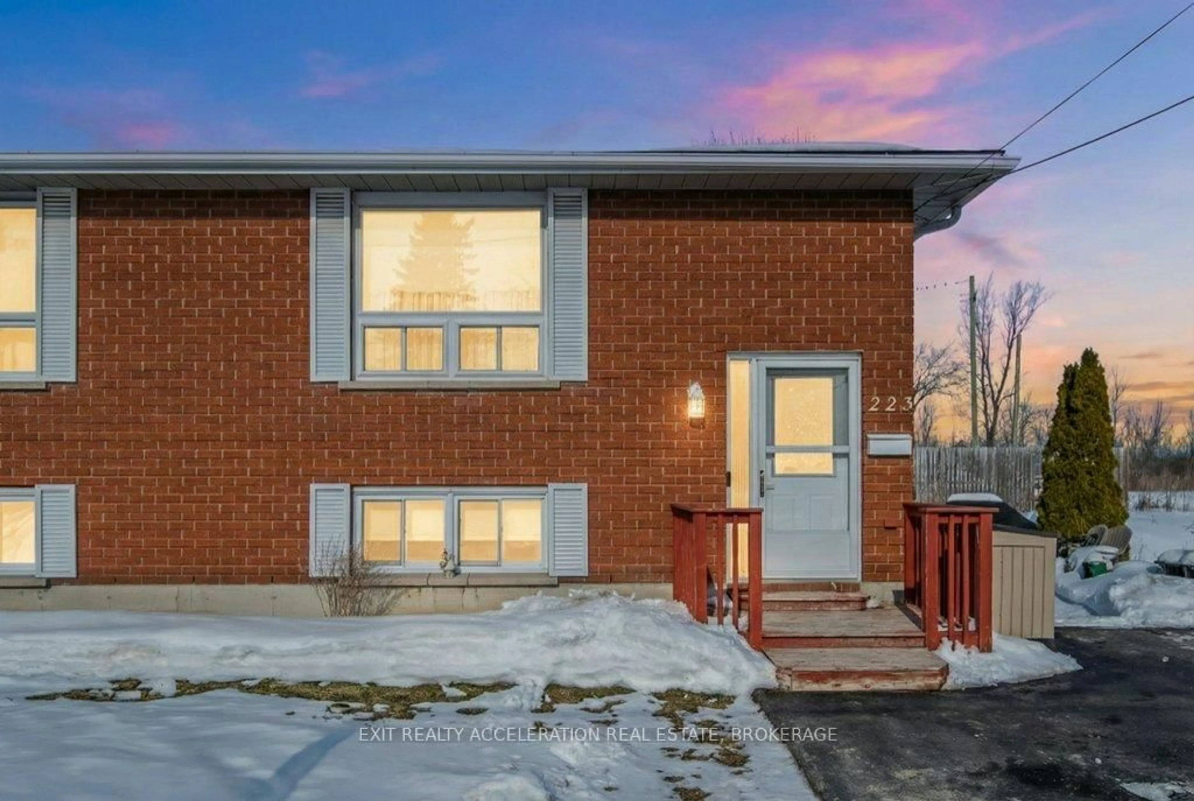 Home with brick exterior material, street for 223 Newburgh Rd, Greater Napanee Ontario K7R 1C8