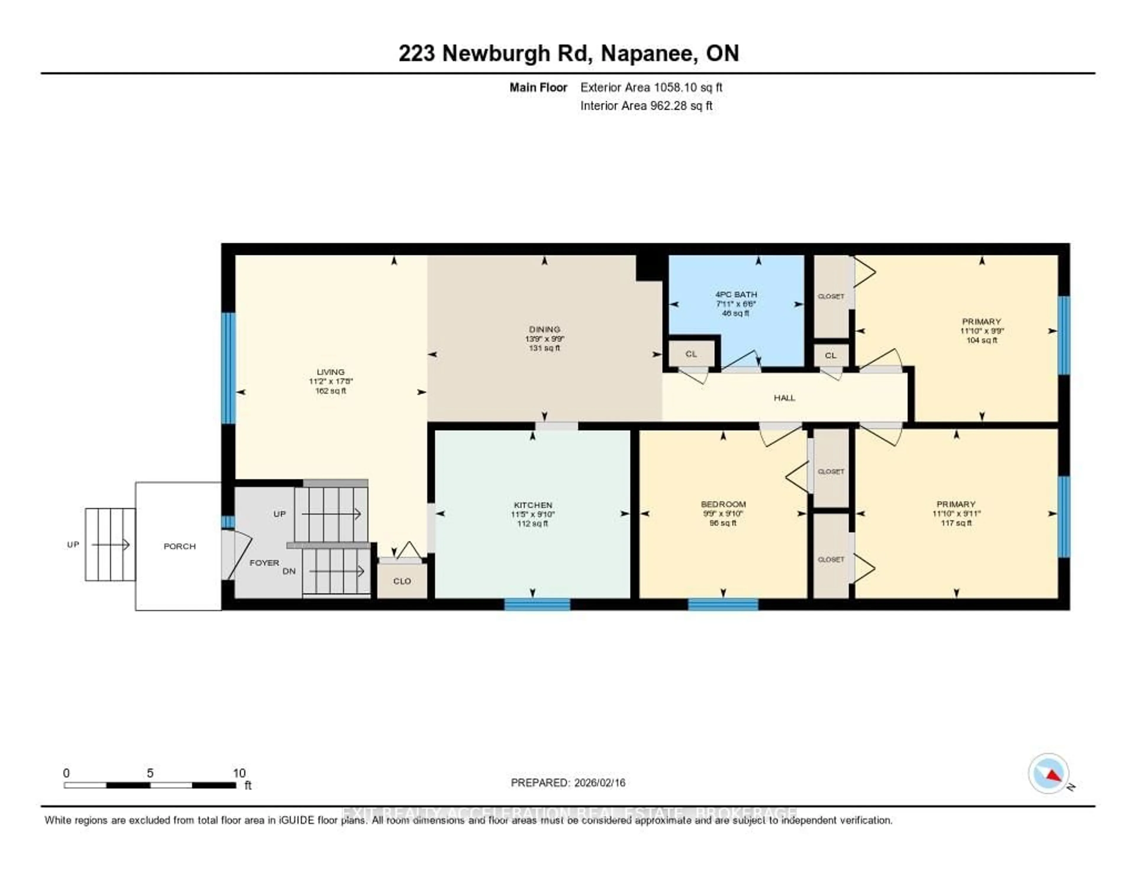 Floor plan for 223 Newburgh Rd, Greater Napanee Ontario K7R 1C8