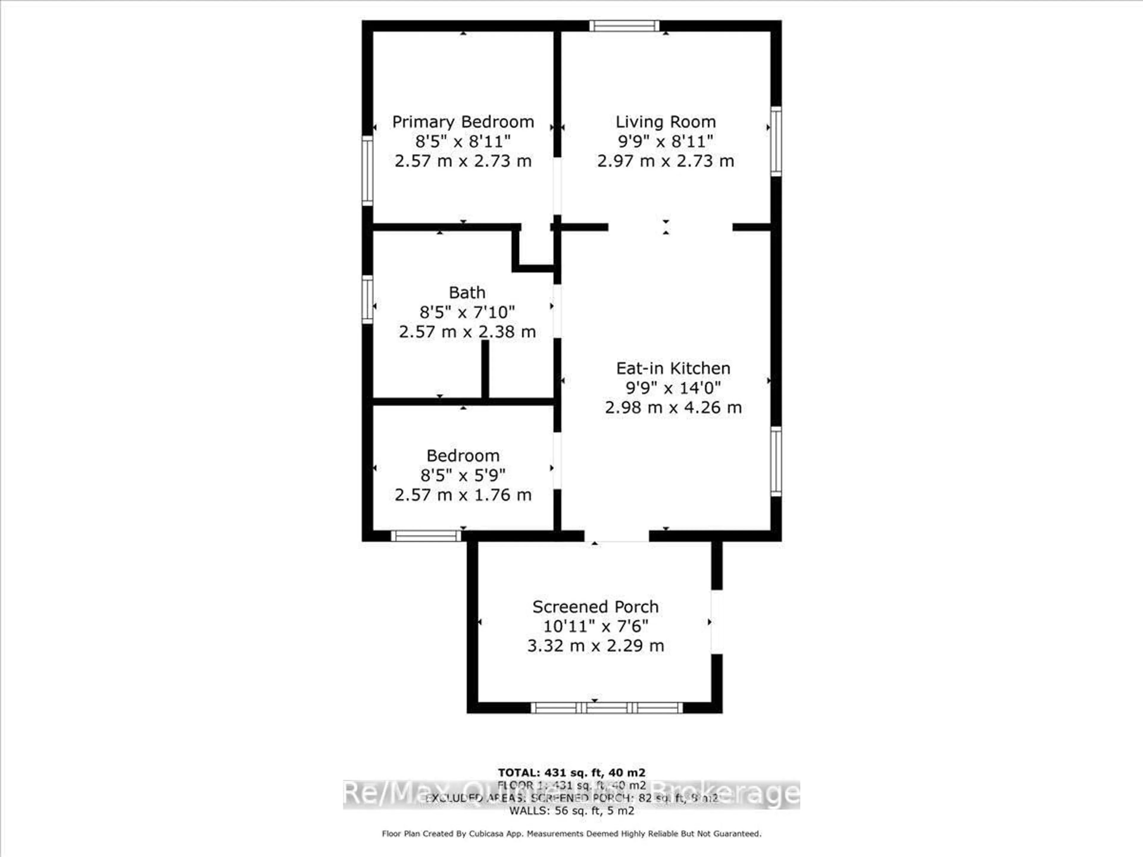 Floor plan for 23 Fawcett Ave, Prince Edward County Ontario K0K 2T0