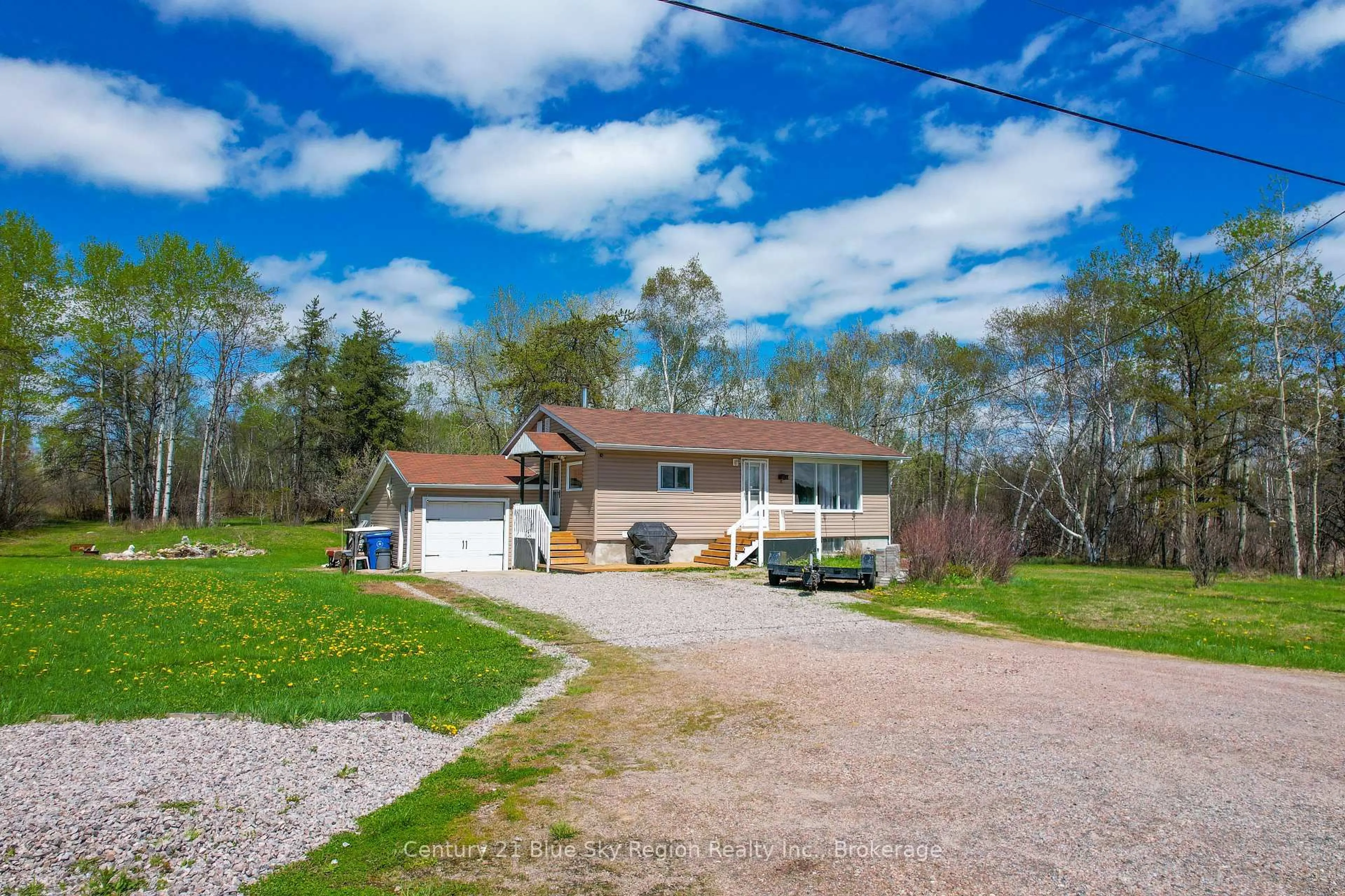 A pic from outside/outdoor area/front of a property/back of a property/a pic from drone, water/lake/river/ocean view for 1742 Highway 17, East Ferris Ontario P0H 1H0