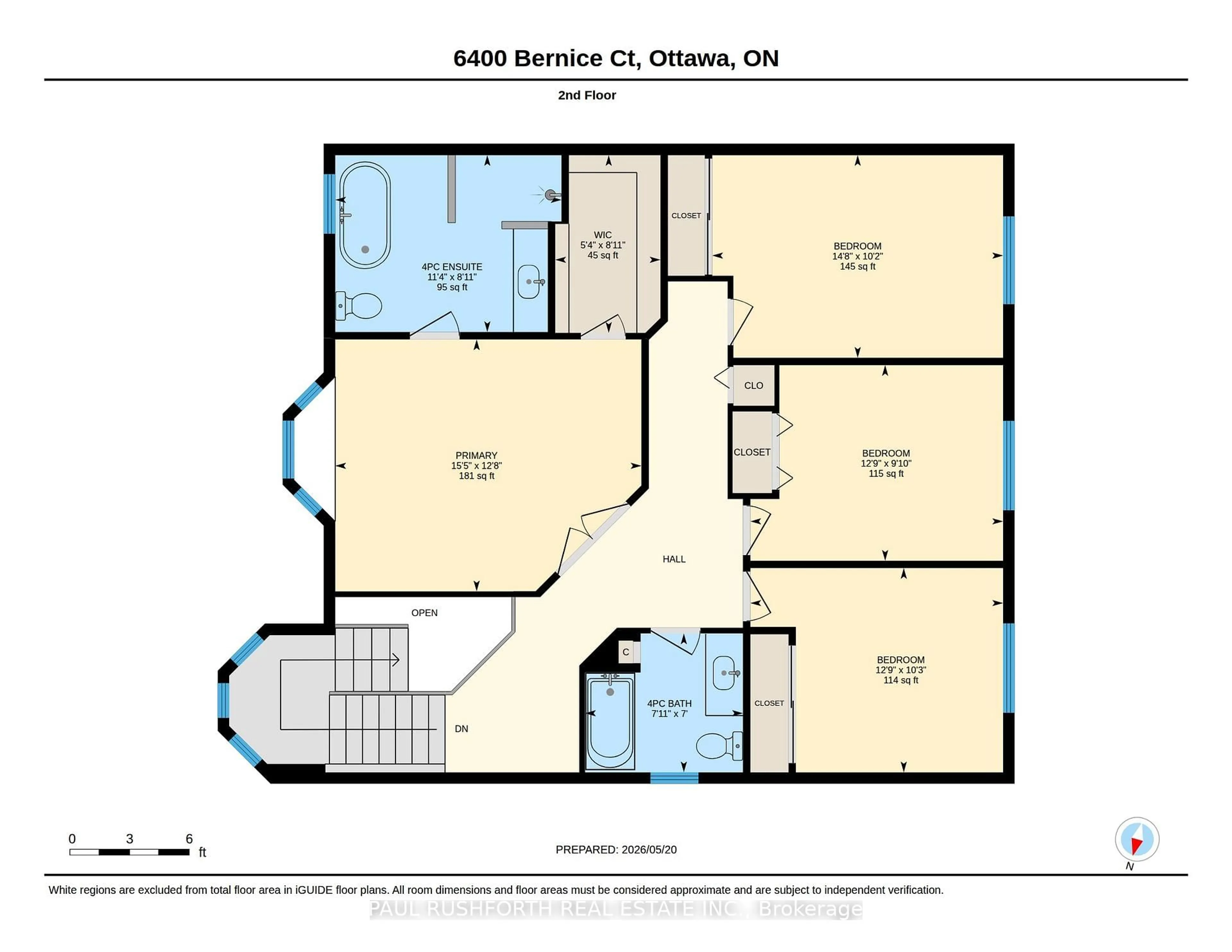 Floor plan for 6400 Bernice Crt, Orleans Ontario K1C 7E5