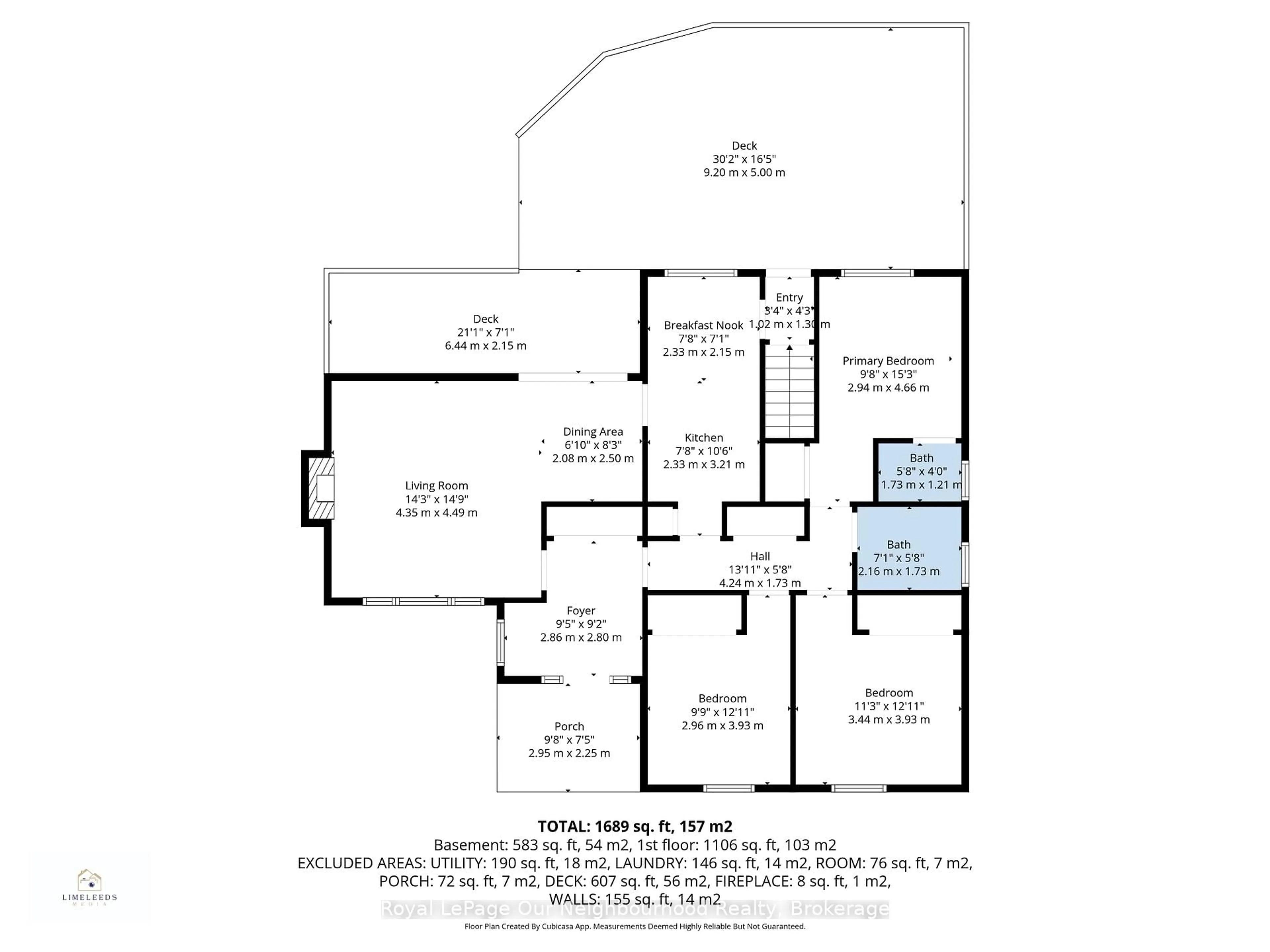 Floor plan for 58 Hamilton Ave, Cobourg Ontario K9A 1W1
