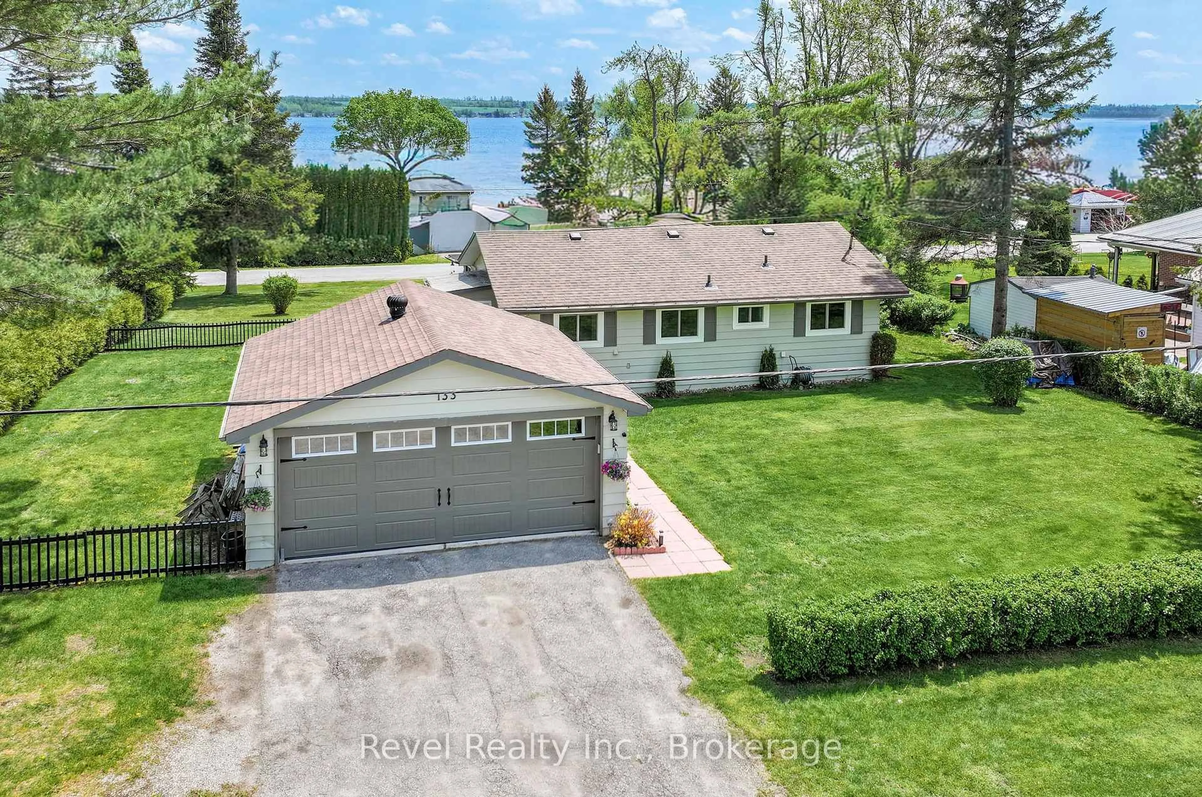 A pic from outside/outdoor area/front of a property/back of a property/a pic from drone, water/lake/river/ocean view for 133 Victoria Dr, Kawartha Lakes Ontario K0M 1G0