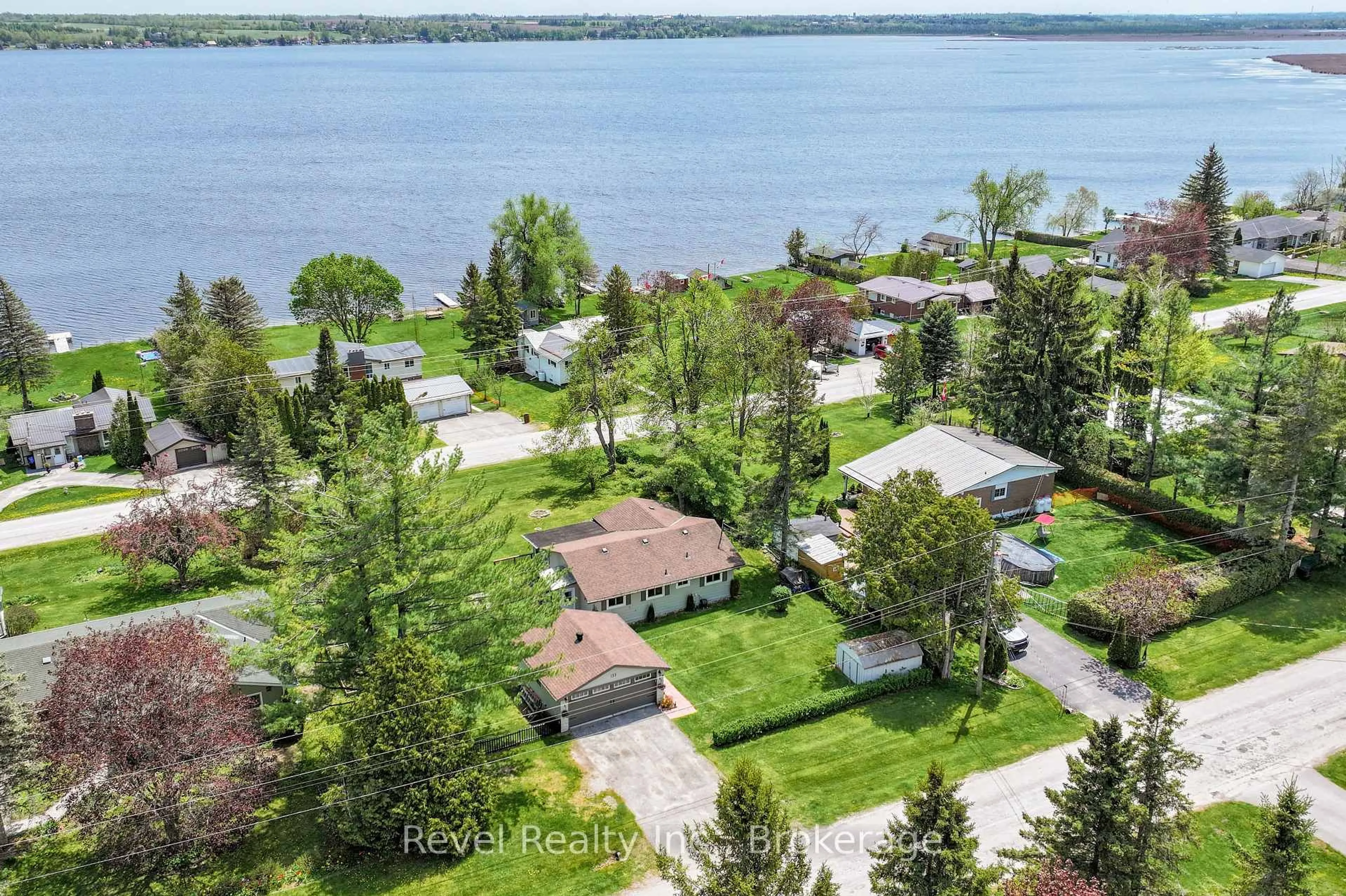 A pic from outside/outdoor area/front of a property/back of a property/a pic from drone, water/lake/river/ocean view for 133 Victoria Dr, Kawartha Lakes Ontario K0M 1G0