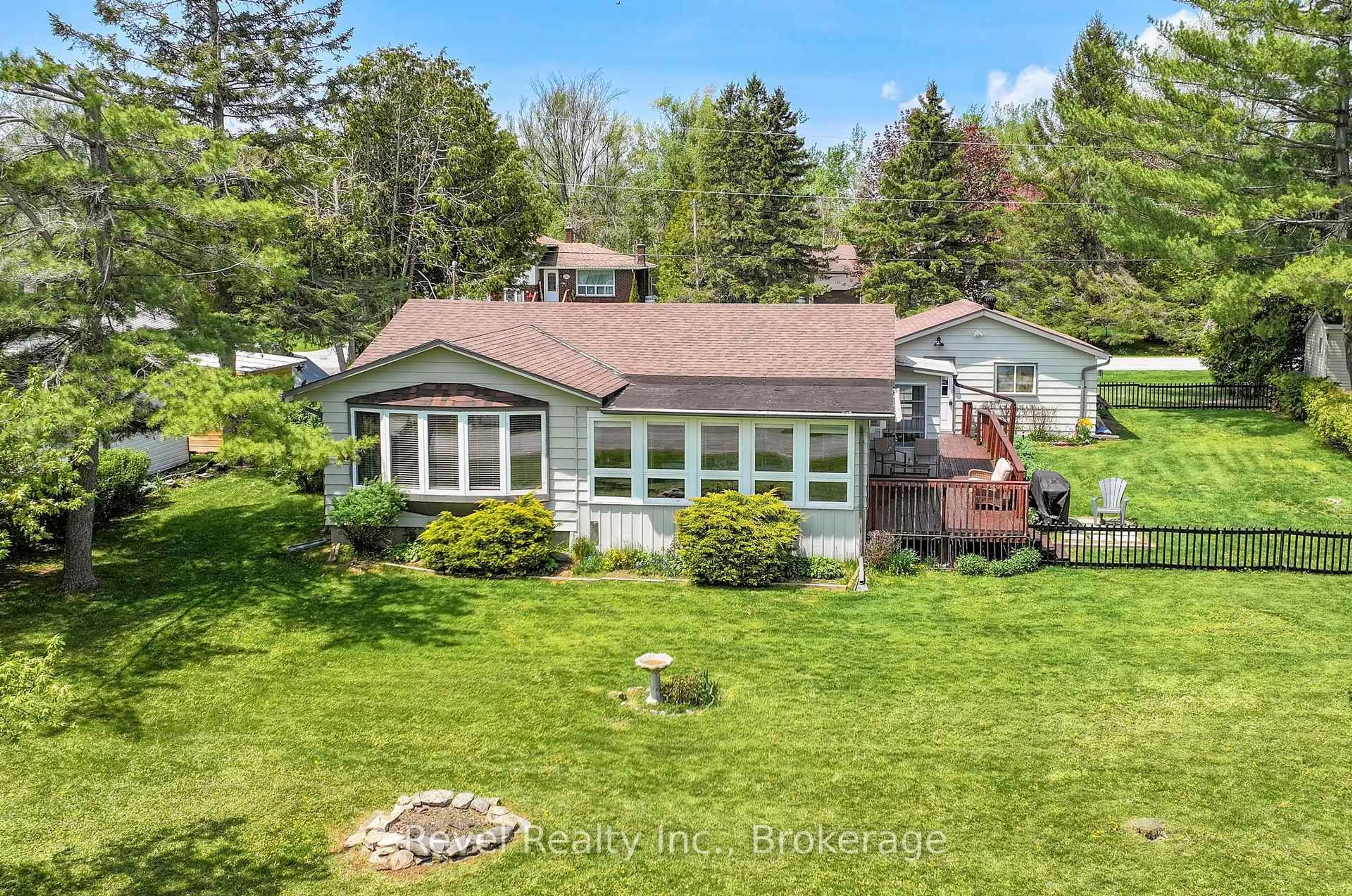 A pic from outside/outdoor area/front of a property/back of a property/a pic from drone, water/lake/river/ocean view for 133 Victoria Dr, Kawartha Lakes Ontario K0M 1G0
