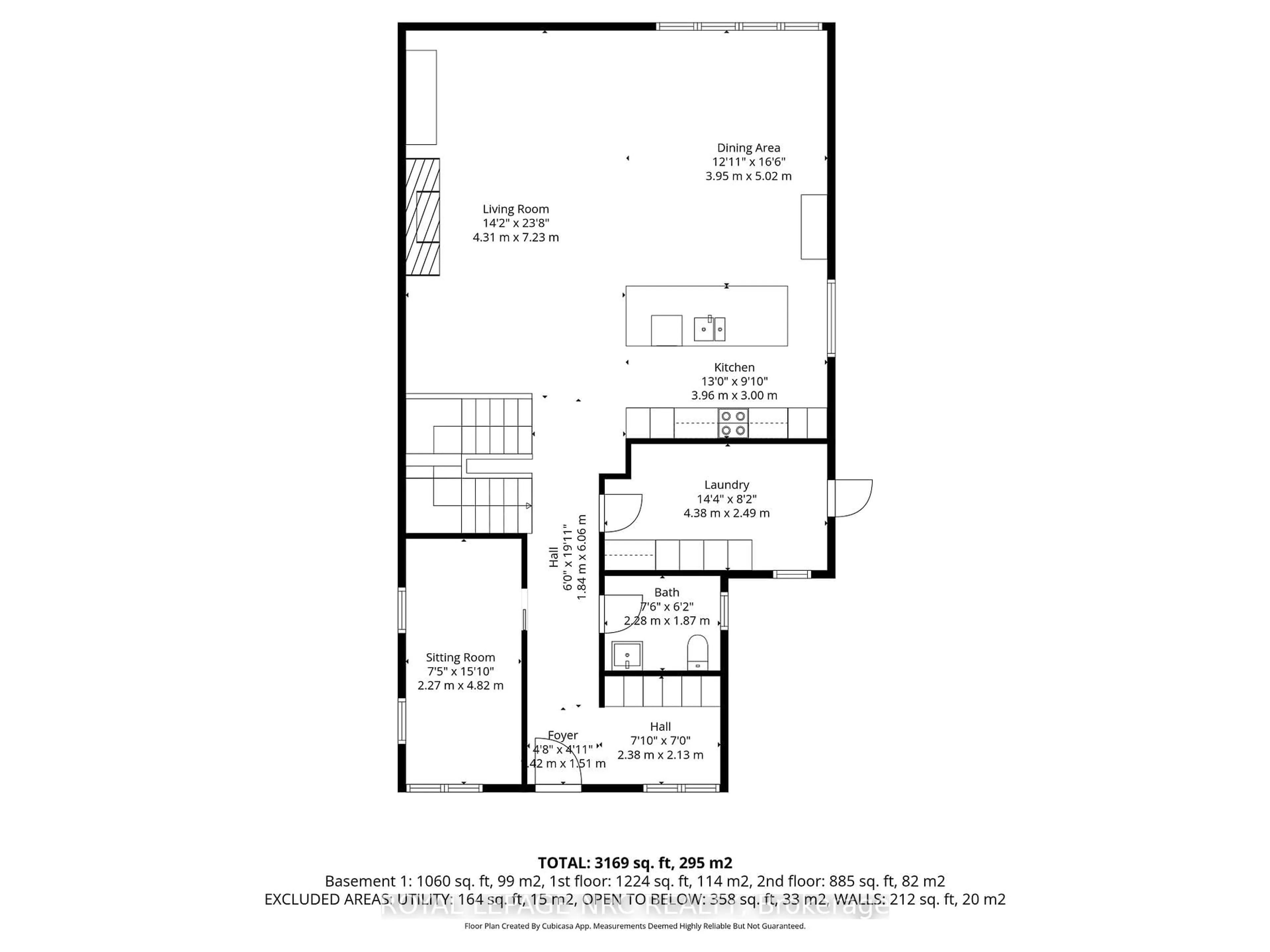 Floor plan for 166 Dalhousie Ave, St. Catharines Ontario L2N 4X7
