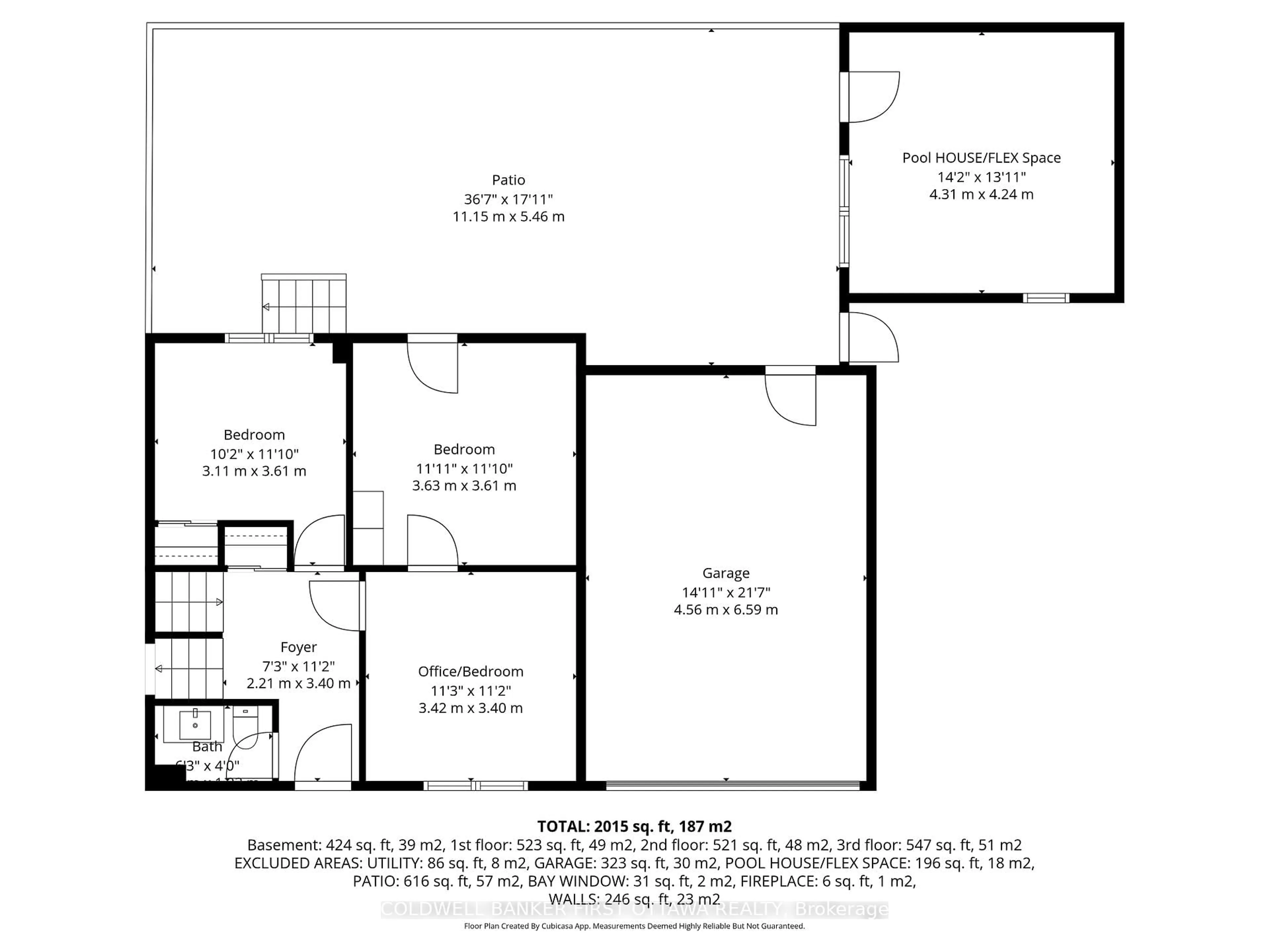 Floor plan for 14 Cramer Dr, Ottawa Ontario K2H 5X4