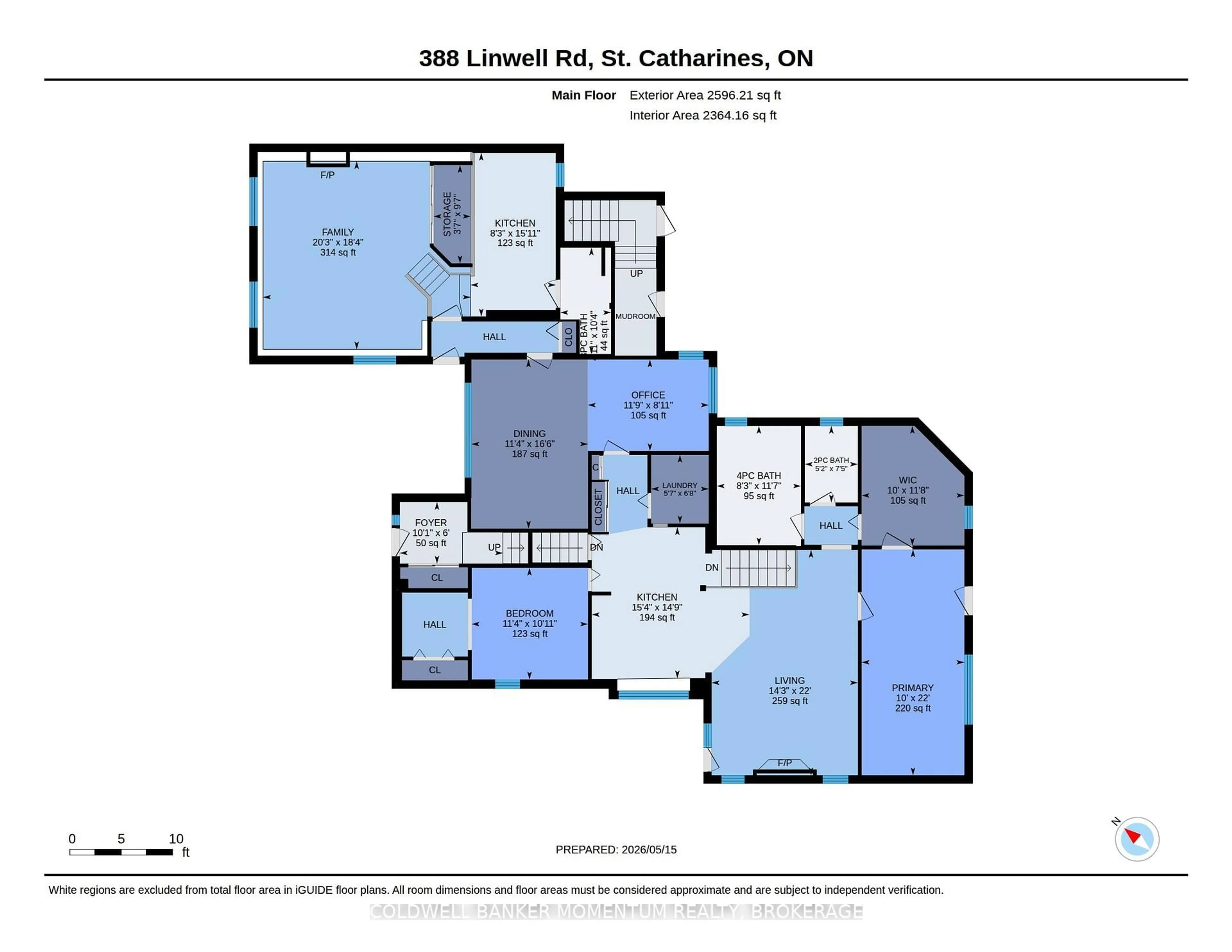 Floor plan for 388 Linwell Rd, St. Catharines Ontario L2M 2P4