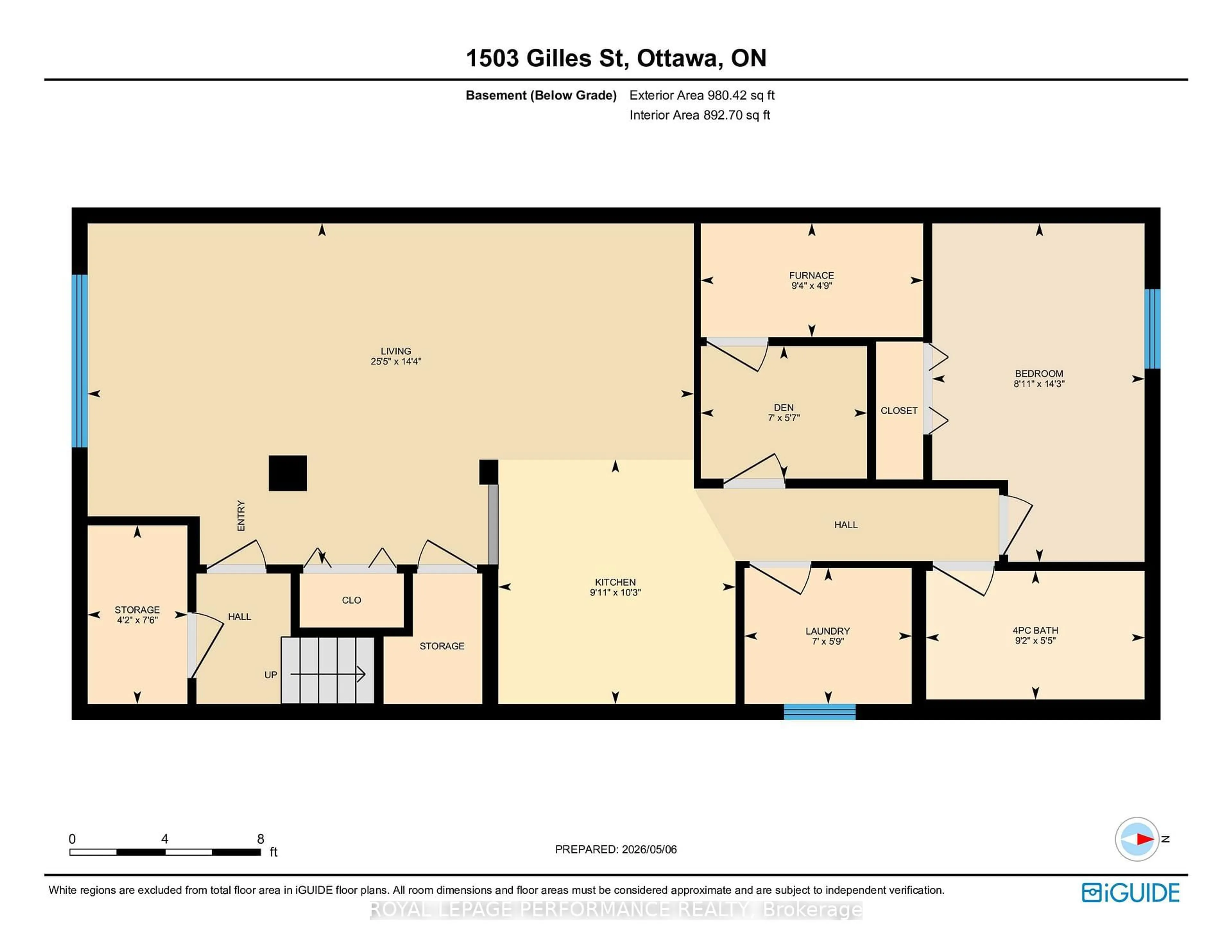 Floor plan for 1503 Gilles St, Ottawa Ontario K1H 8E2