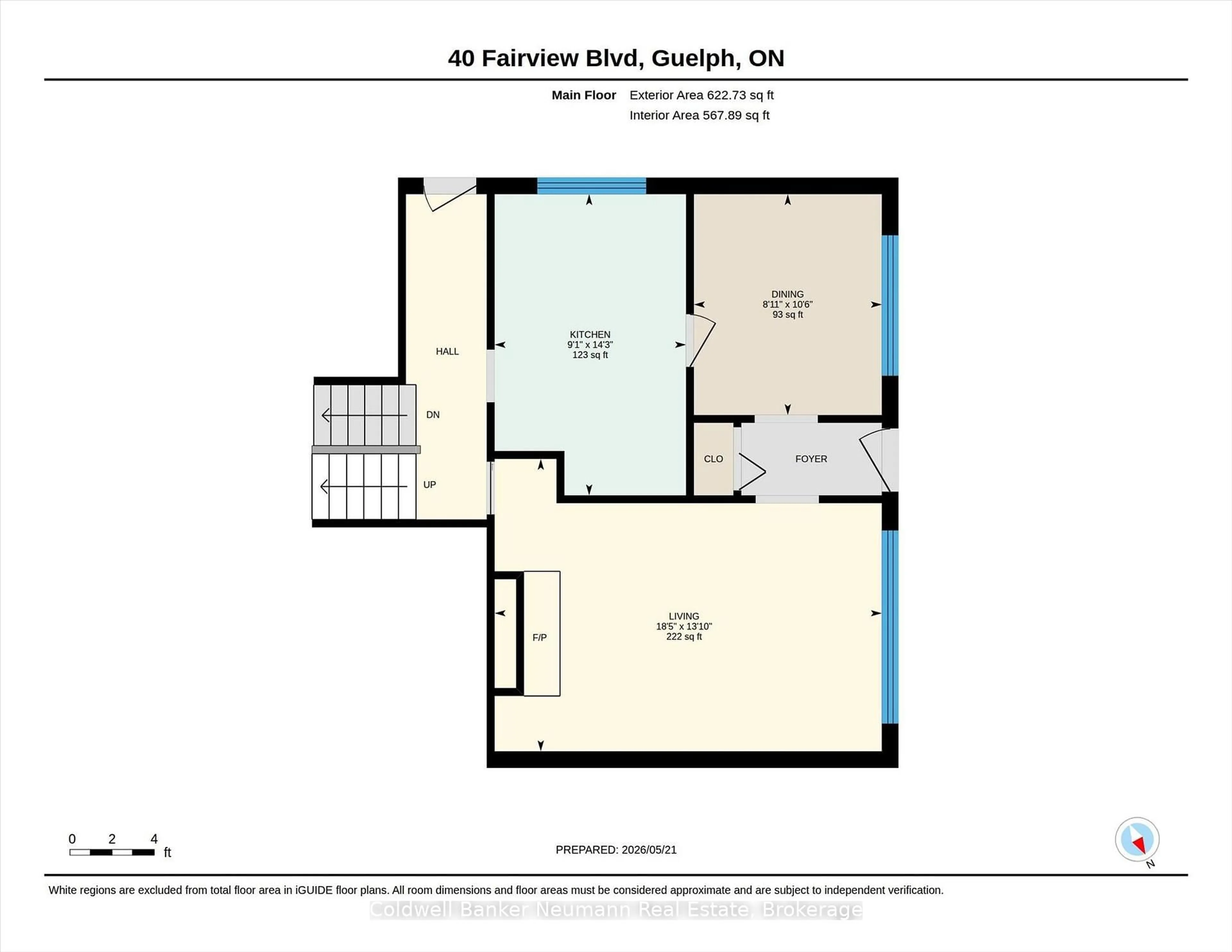 Floor plan for 40 Fairview Blvd, Guelph Ontario N1G 1H4