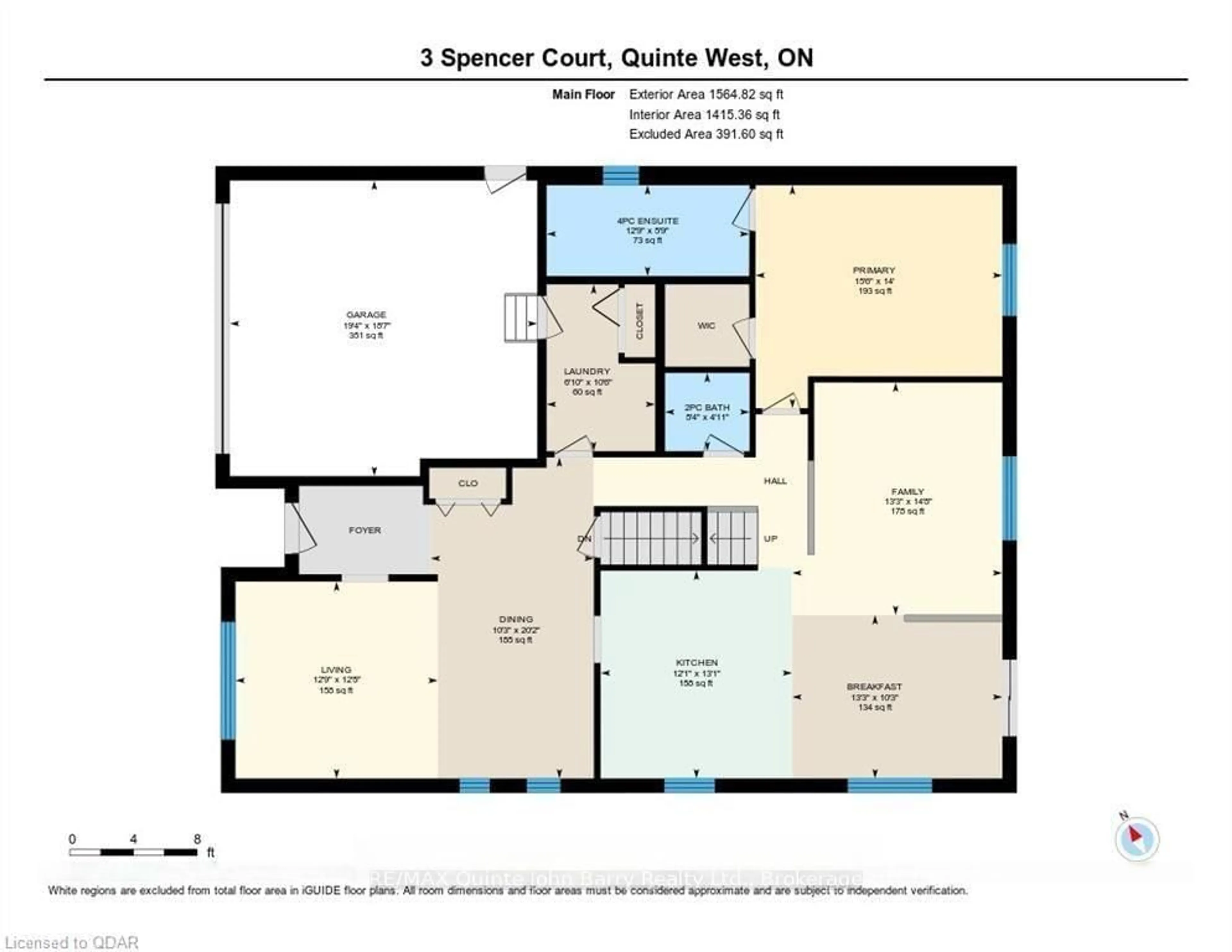 Floor plan for 3 Spencer Crt, Quinte West Ontario K8V 6X7
