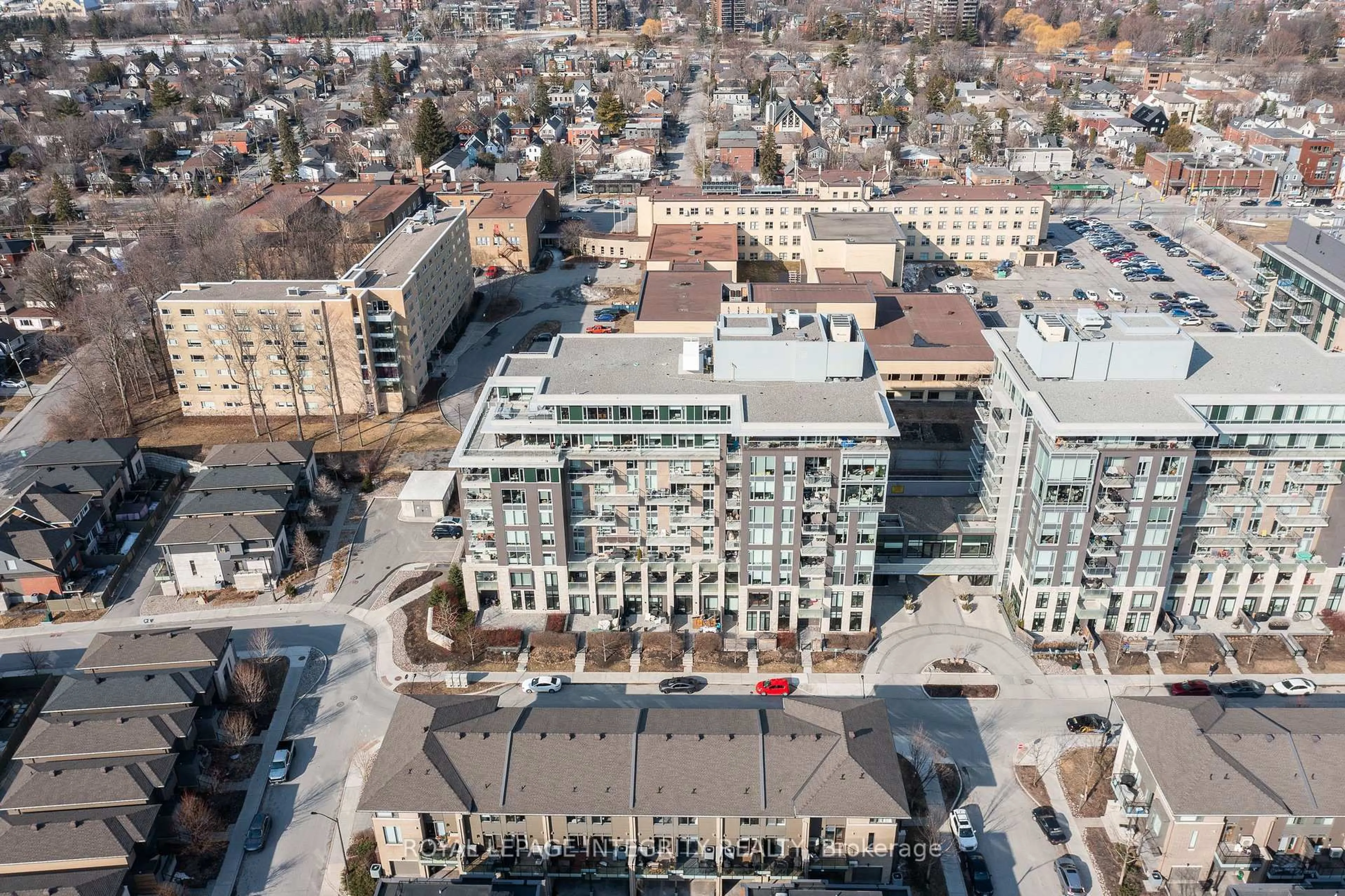 A pic from outside/outdoor area/front of a property/back of a property/a pic from drone, city buildings view from balcony for 530 De Mazenod Ave #612, Ottawa Ontario K1S 5W8