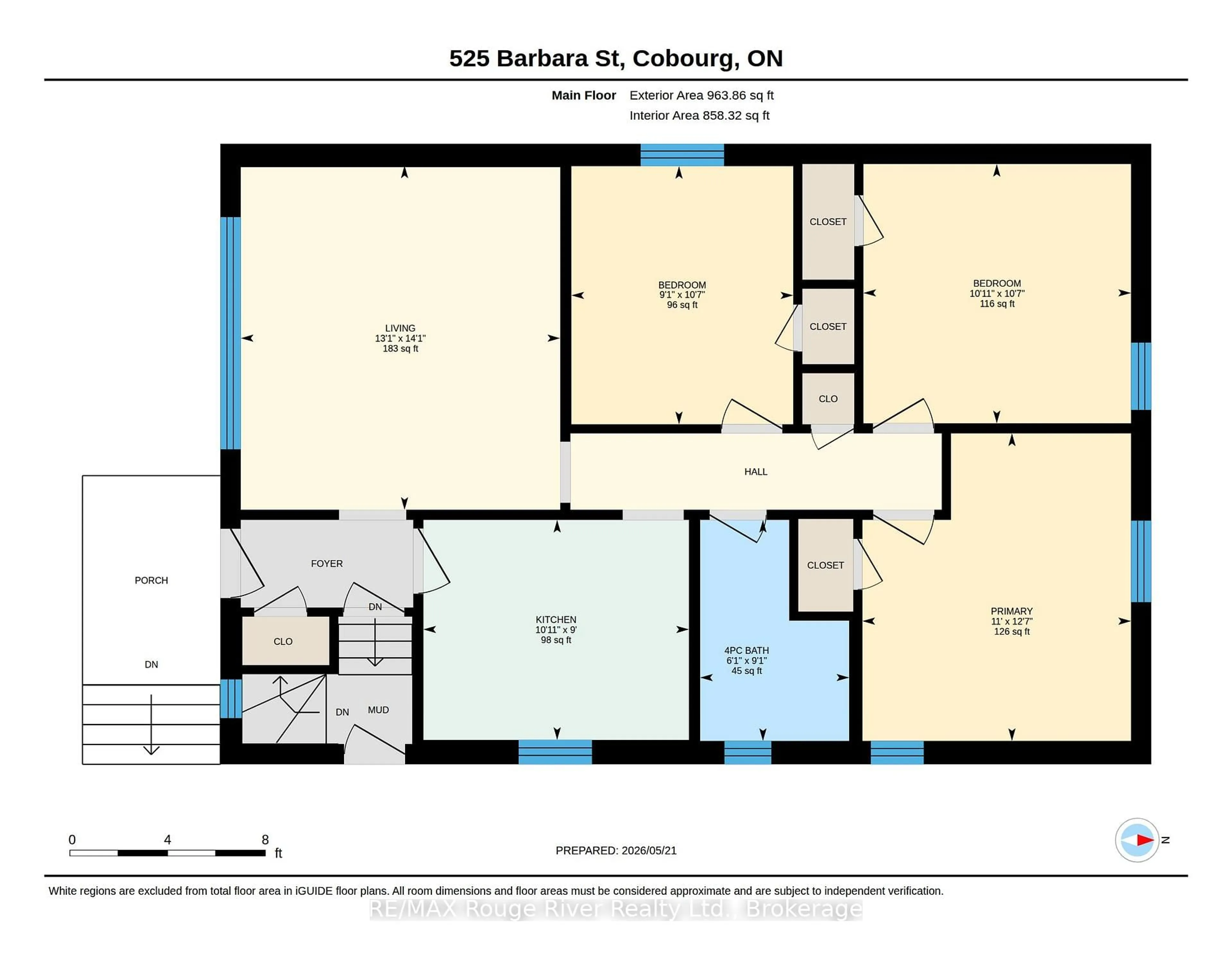 Floor plan for 525 Barbara St, Cobourg Ontario K9A 2A9