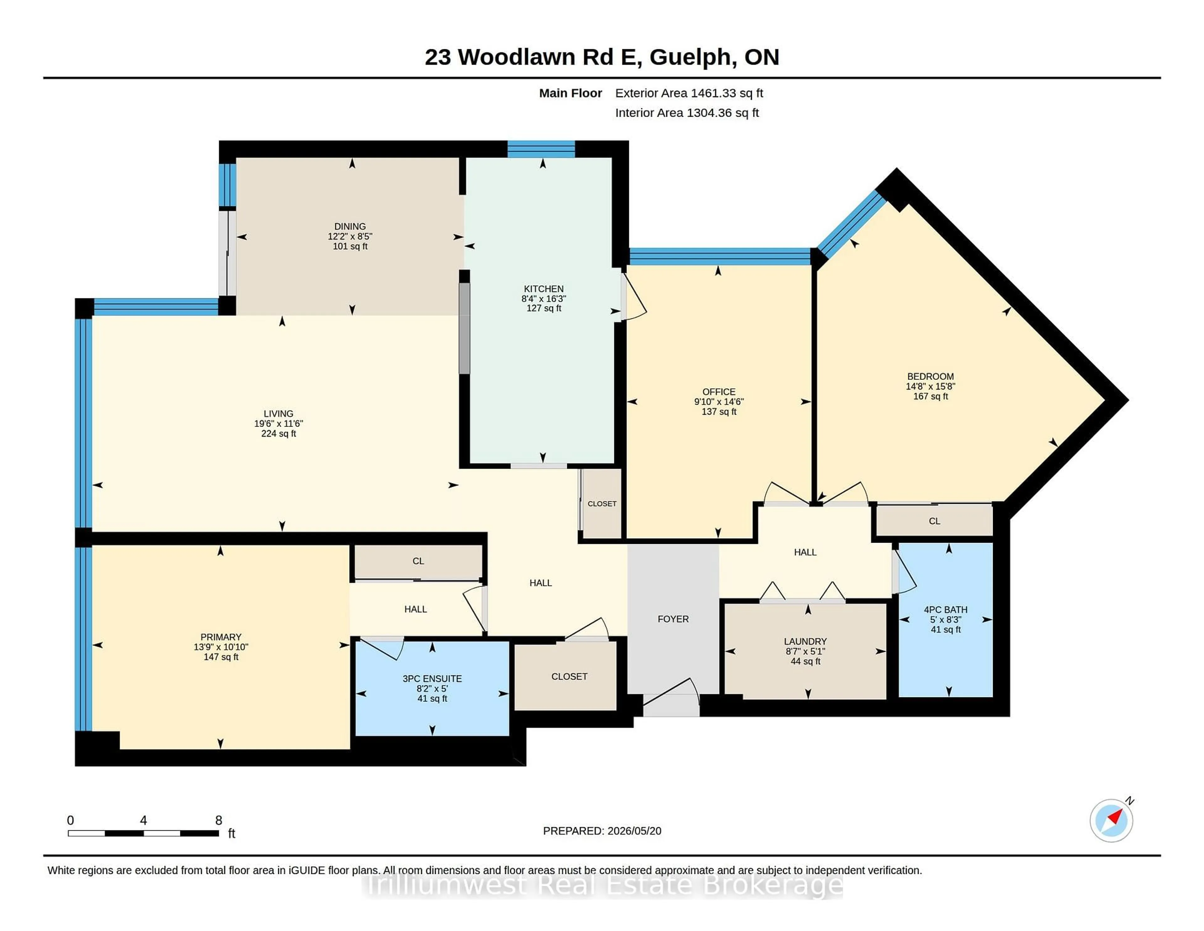 Floor plan for 23 Woodlawn Rd #503, Guelph Ontario N1H 7G6