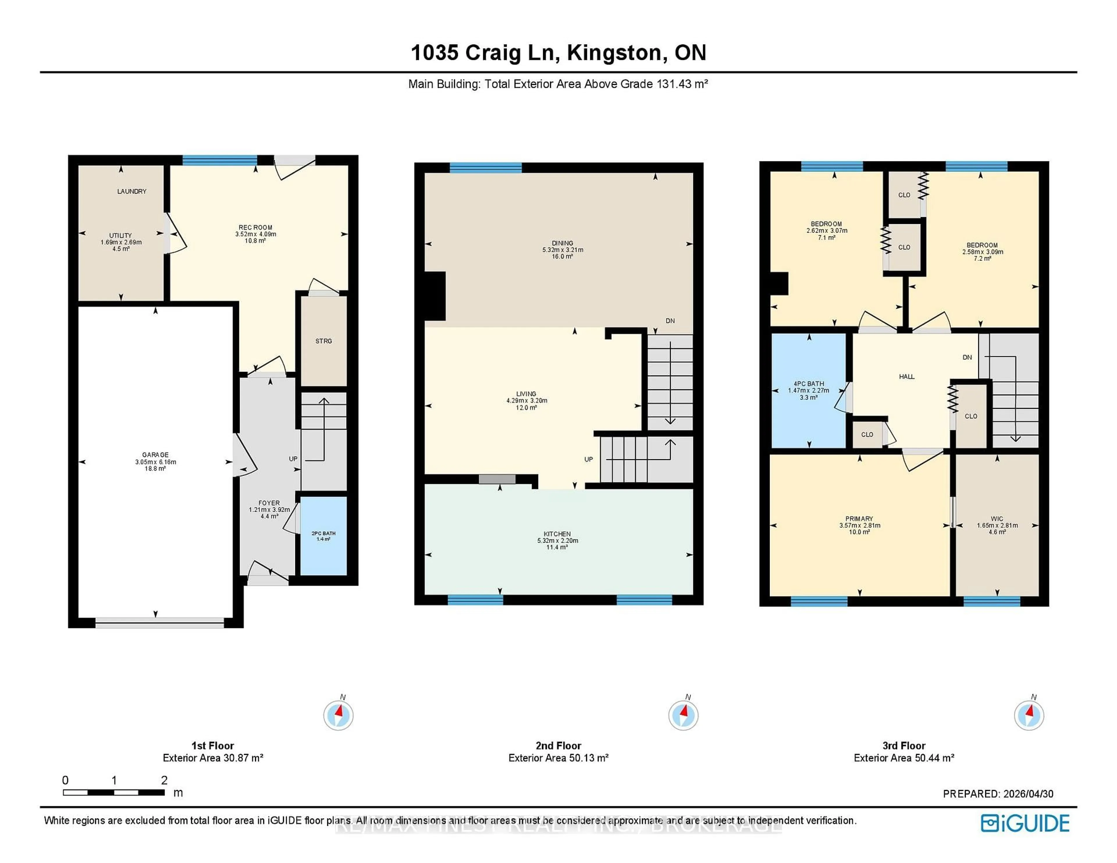 Floor plan for 1035 Craig Lane #33, Kingston Ontario K7M 7R9