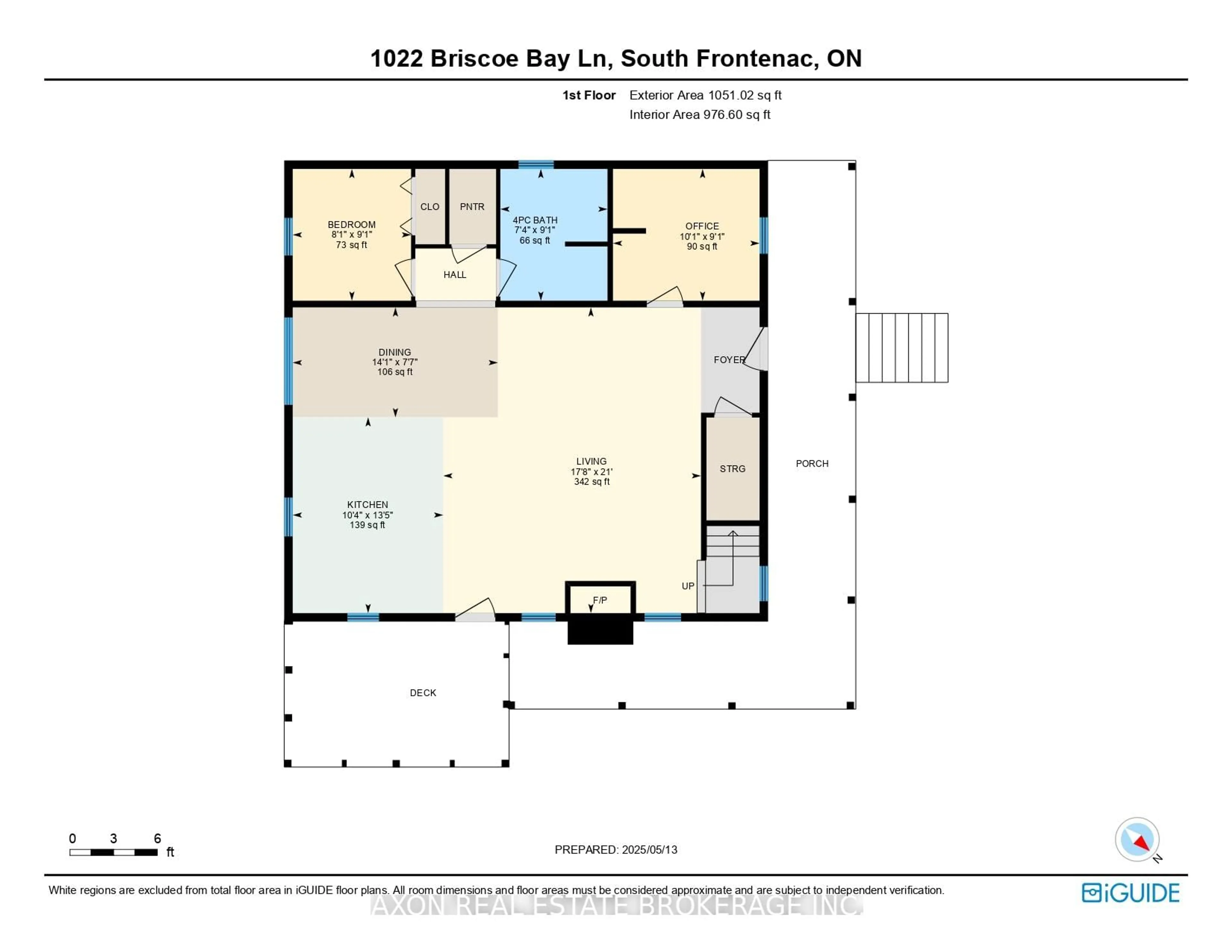 Floor plan for 1022 Briscoe Bay Lane, Battersea Ontario K0H 1H0