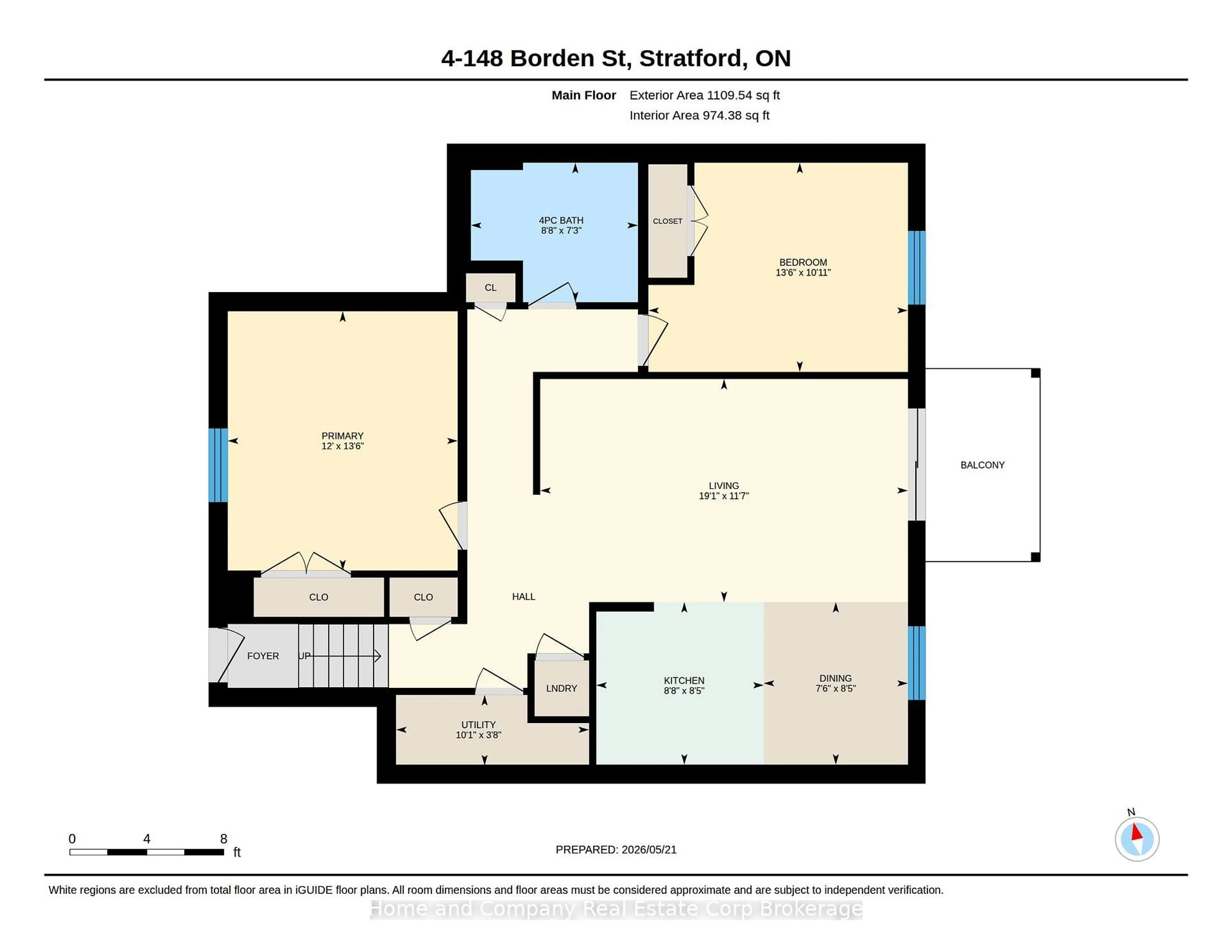 Floor plan for 148 Borden St #4, Stratford Ontario N5A 0G1