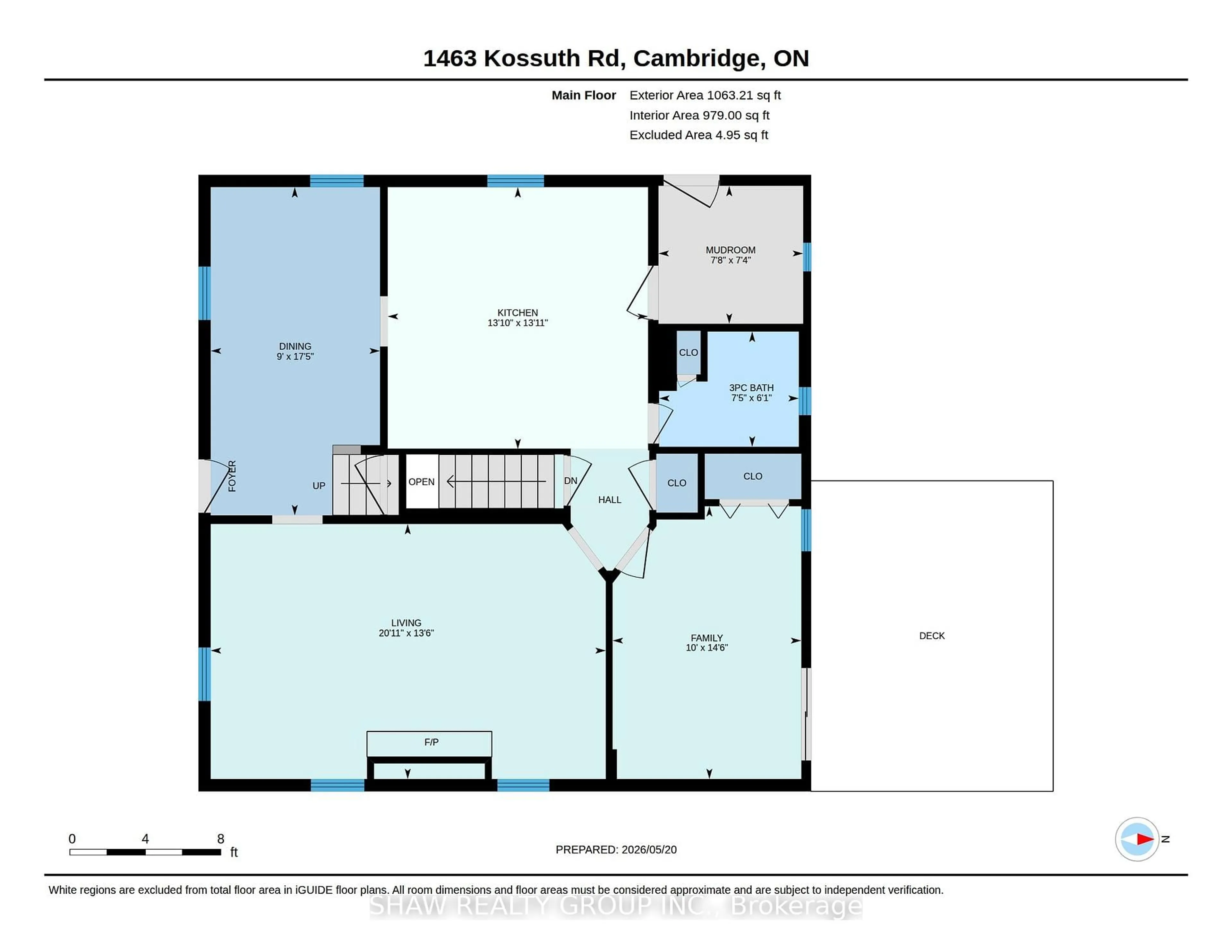 Floor plan for 1463 Kossuth Rd, Cambridge Ontario N3H 4R6
