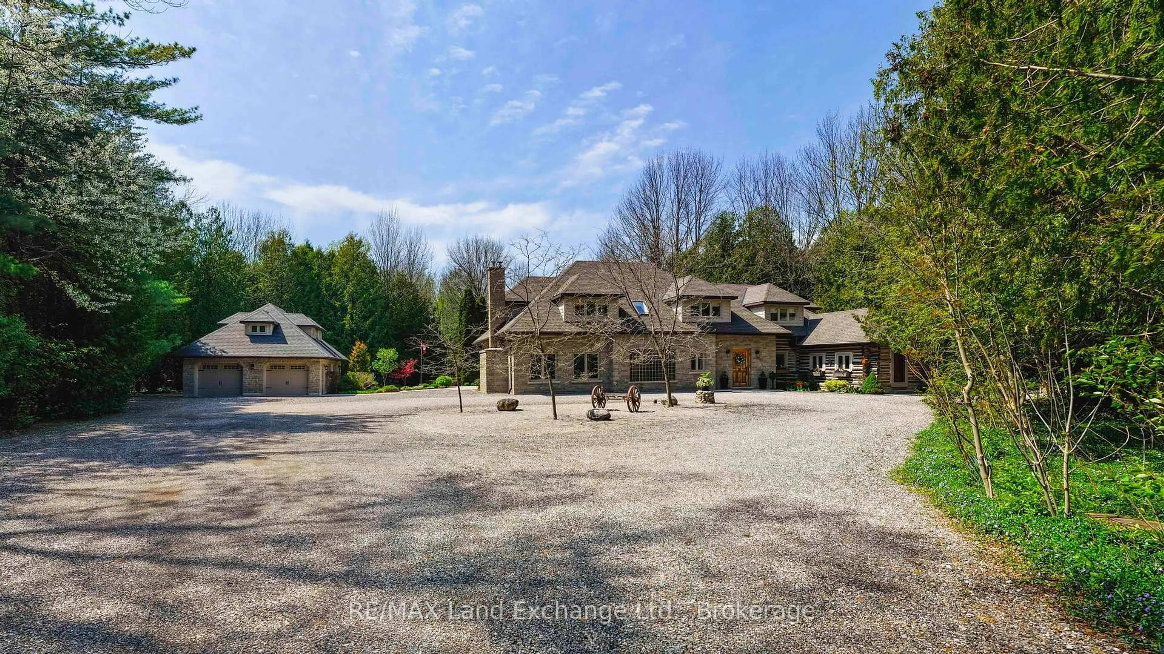 A pic from outside/outdoor area/front of a property/back of a property/a pic from drone, unknown for 595 Bruce 23 Rd, Kincardine Ontario N0G 2T0