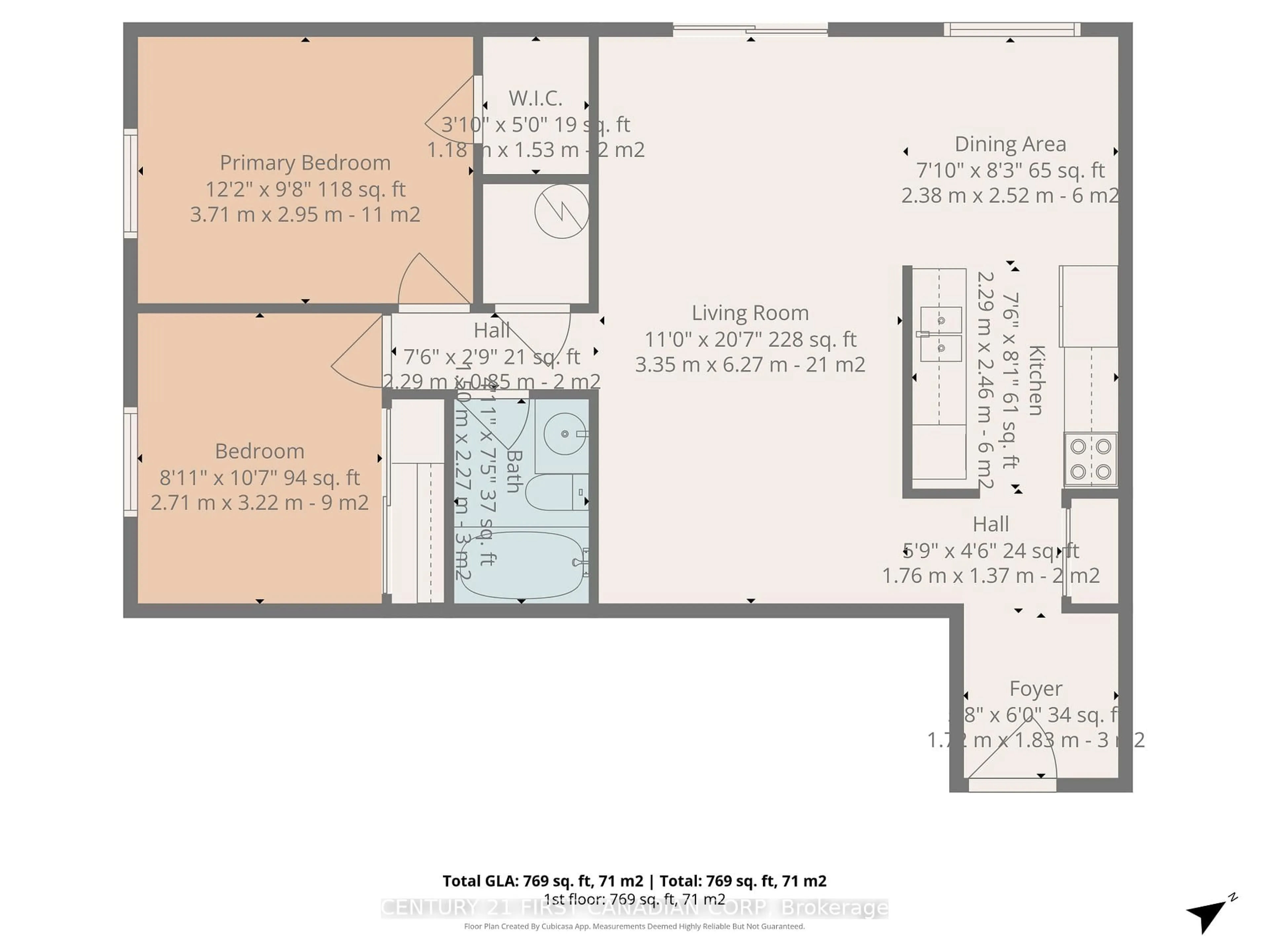 Floor plan for 986 Huron St #204, London East Ontario N5Y 5E4