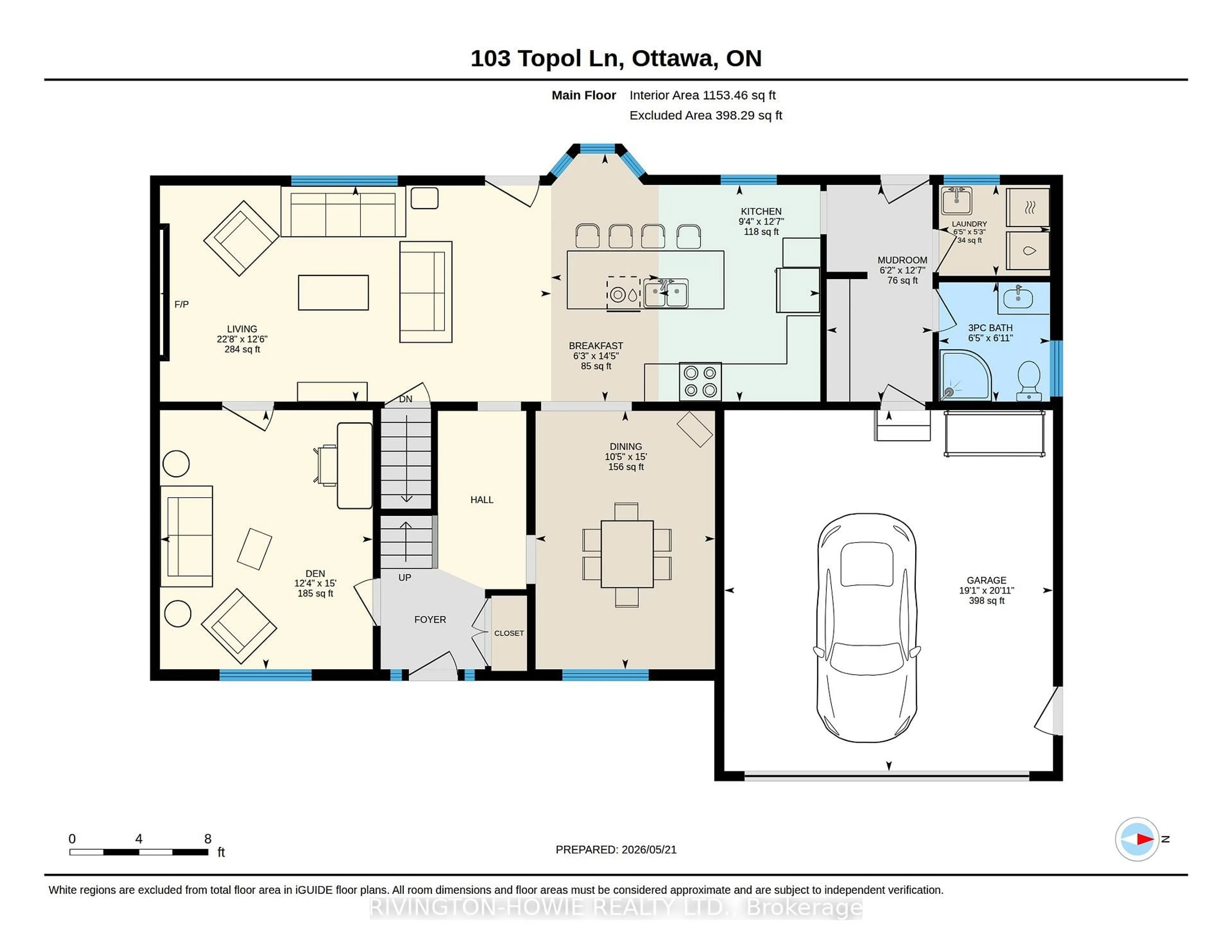 Floor plan for 103 Topol Lane, Carp Ontario K0A 1L0