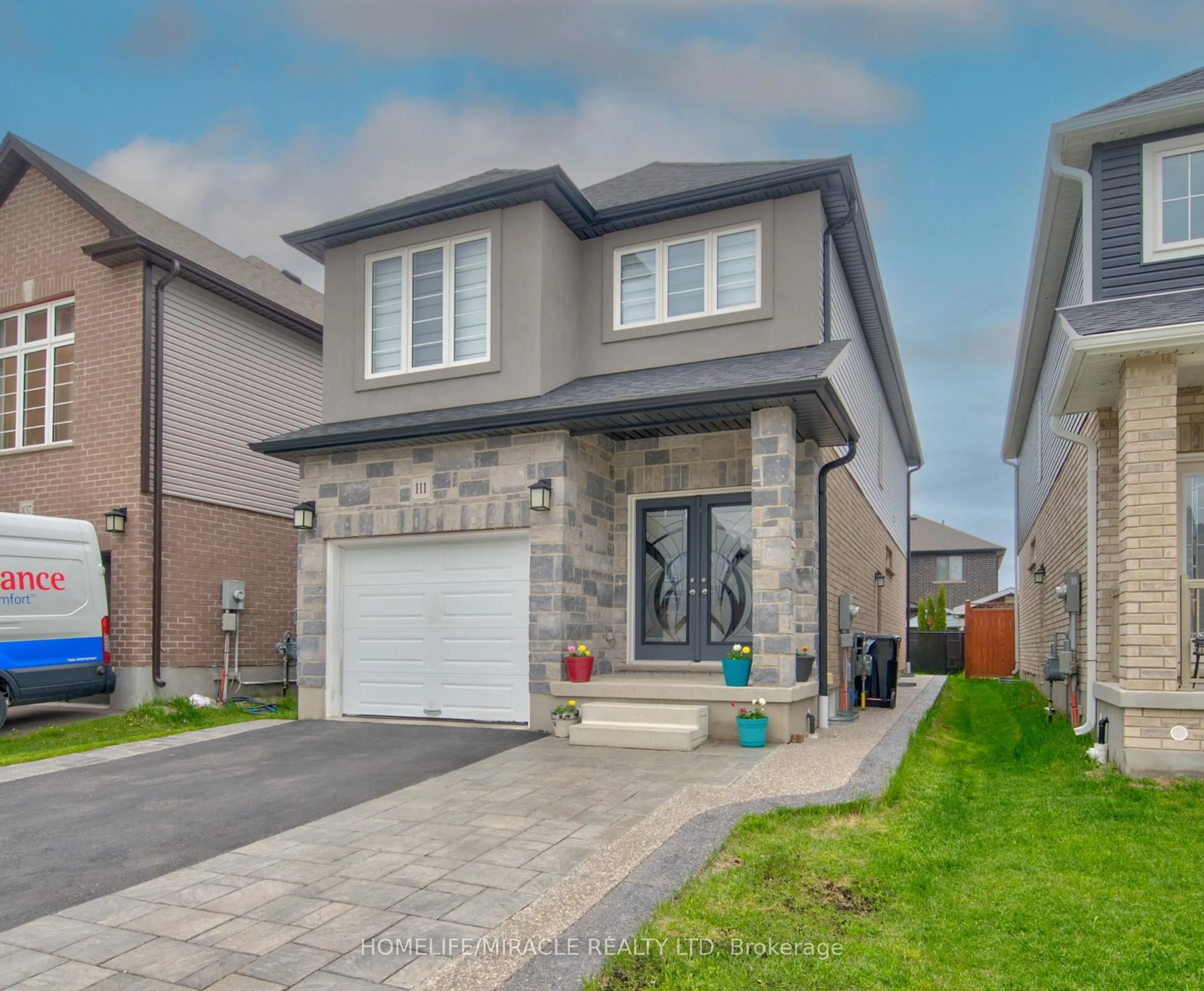 Home with brick exterior material, street for 111 Honey St, Cambridge Ontario N1T 0C6