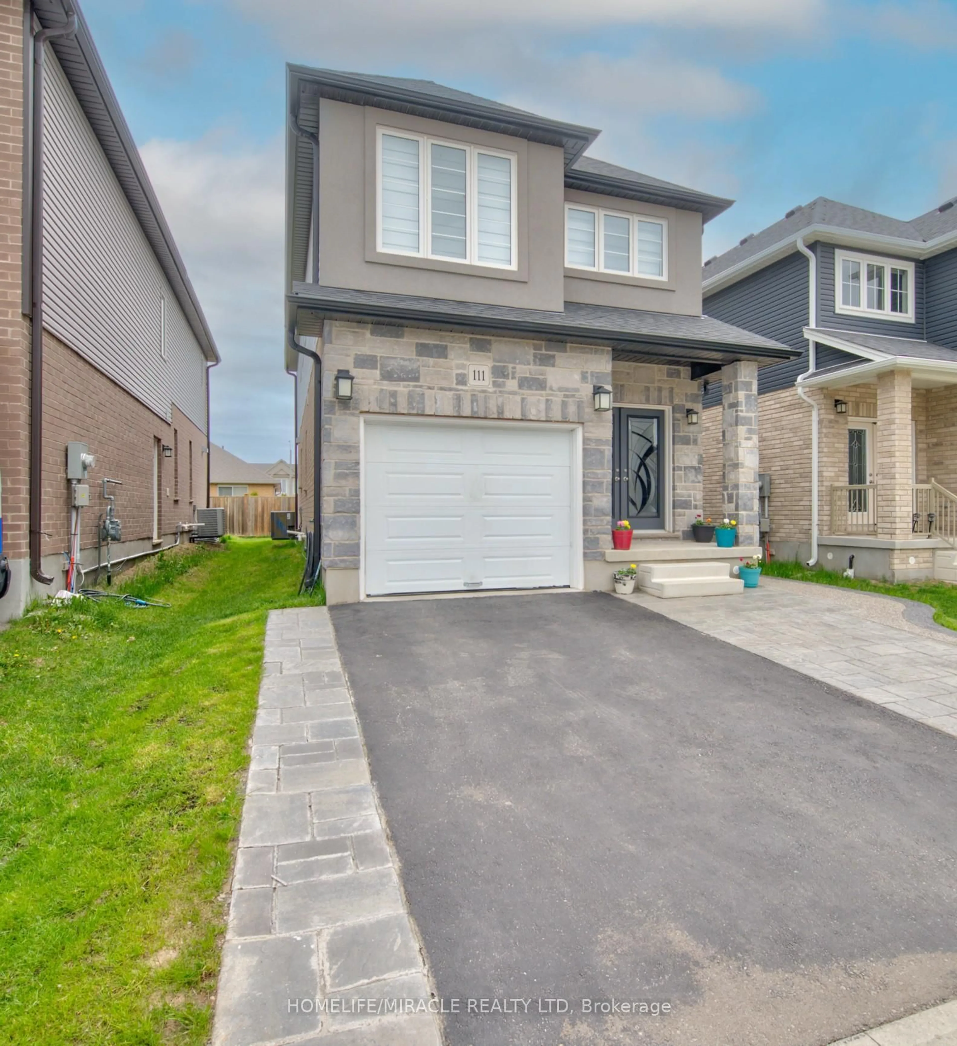 Home with brick exterior material, street for 111 Honey St, Cambridge Ontario N1T 0C6