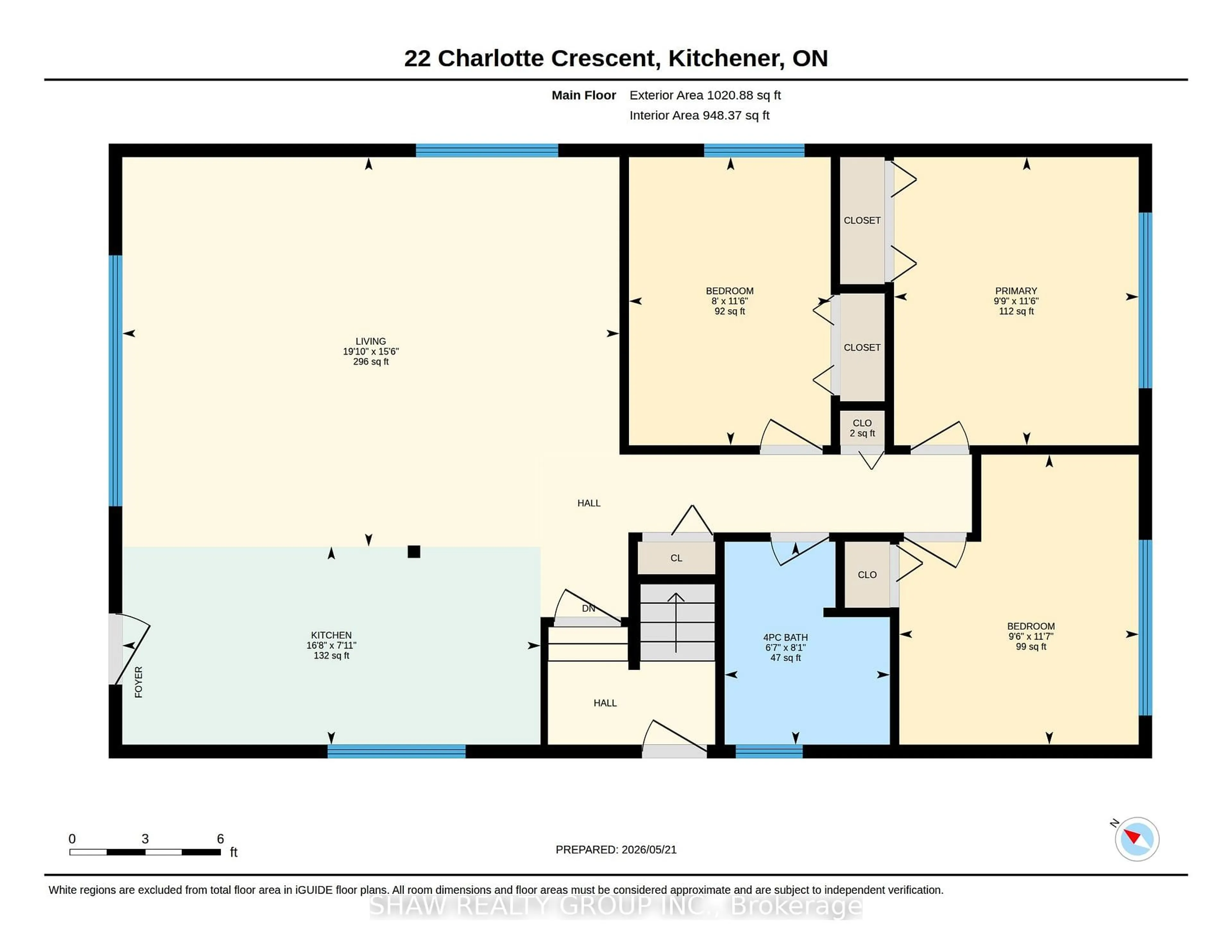 Floor plan for 22 Charlotte Cres, Kitchener Ontario N2B 2K3