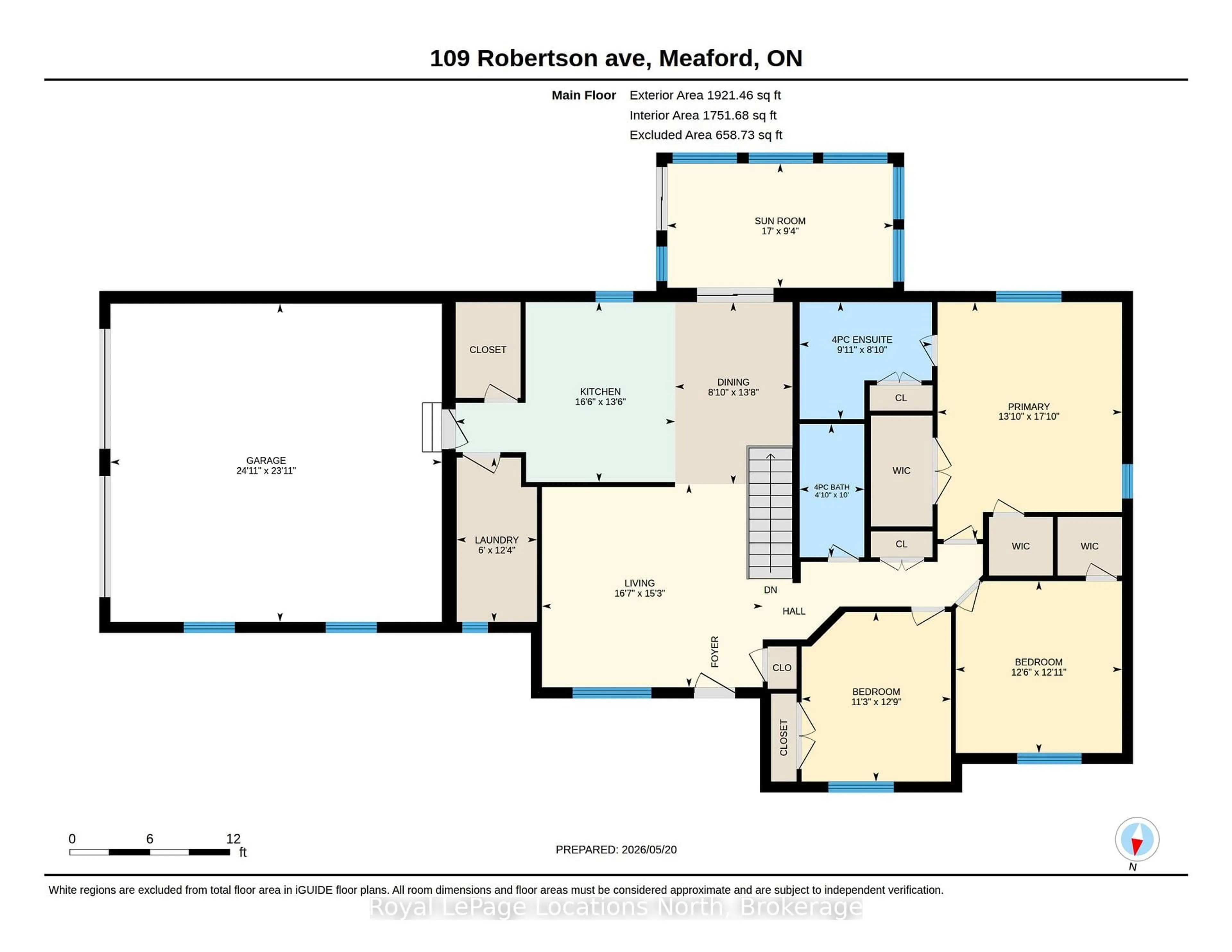 Floor plan for 109 Robertson Ave, Meaford Ontario N4L 1W7
