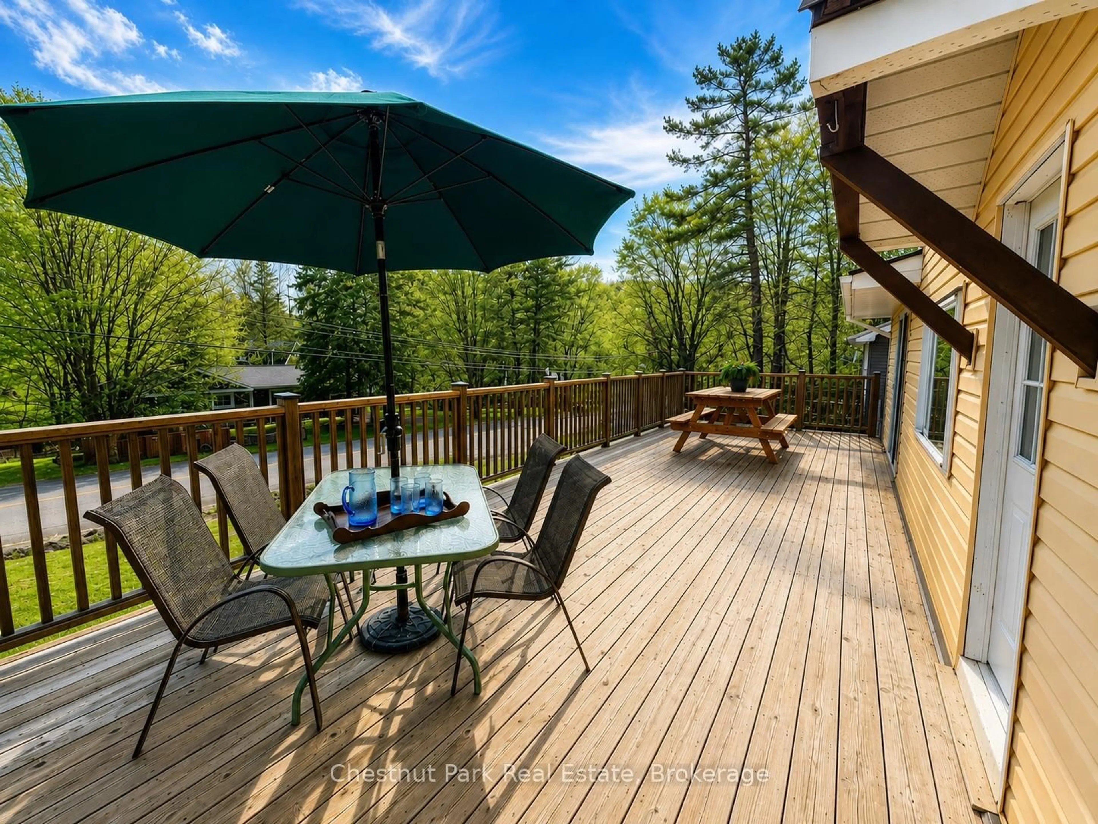 Patio, water/lake/river/ocean view for 12 Ferndale Rd, Muskoka Lakes Ontario P0B 1J0